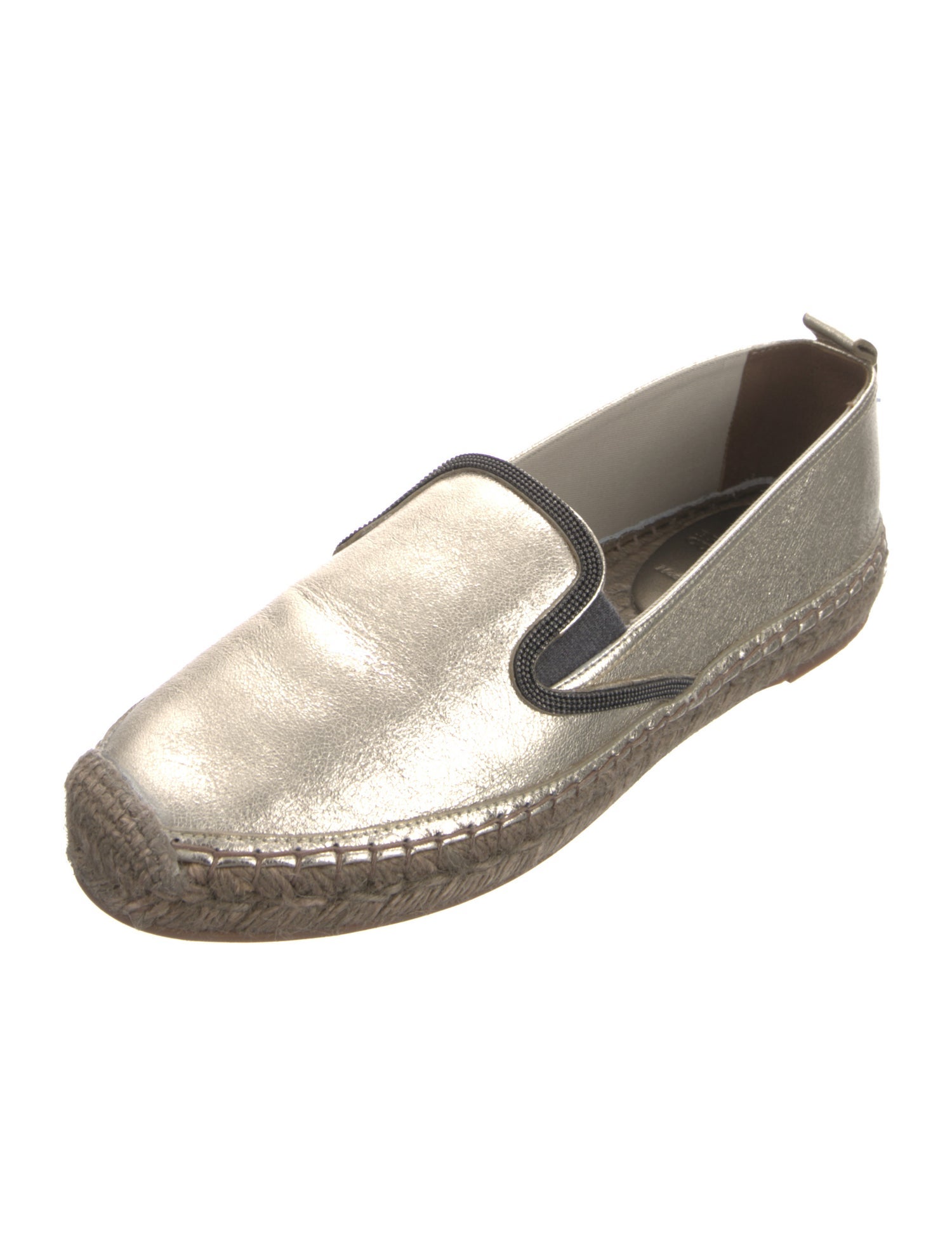 Brunello Cucinelli Leather Espadrilles