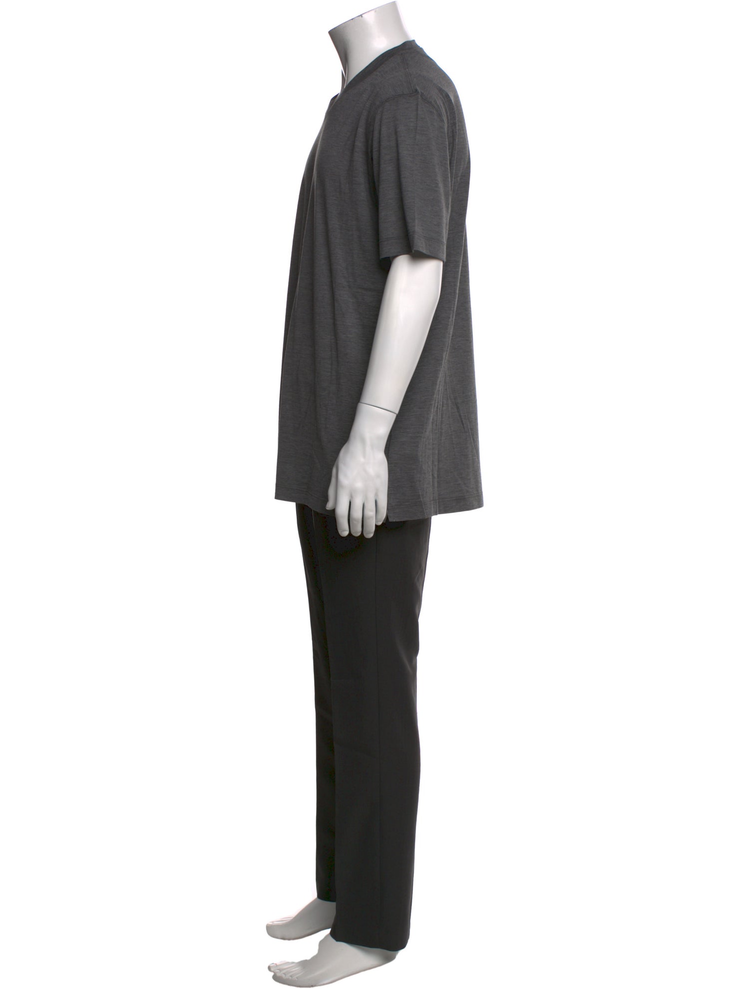 Brunello Cucinelli Silk V-Neck T-Shirt