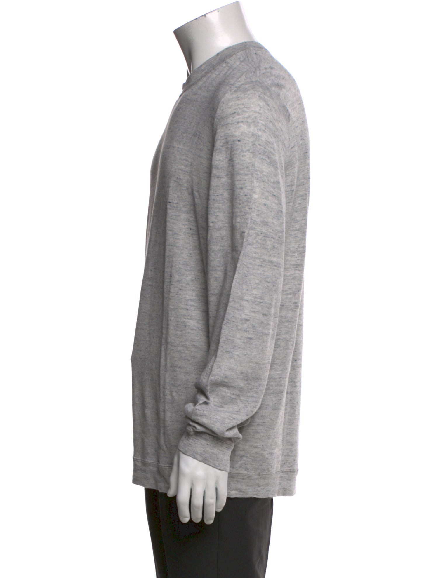 Brunello Cucinelli Linen Crew Neck T-Shirt
