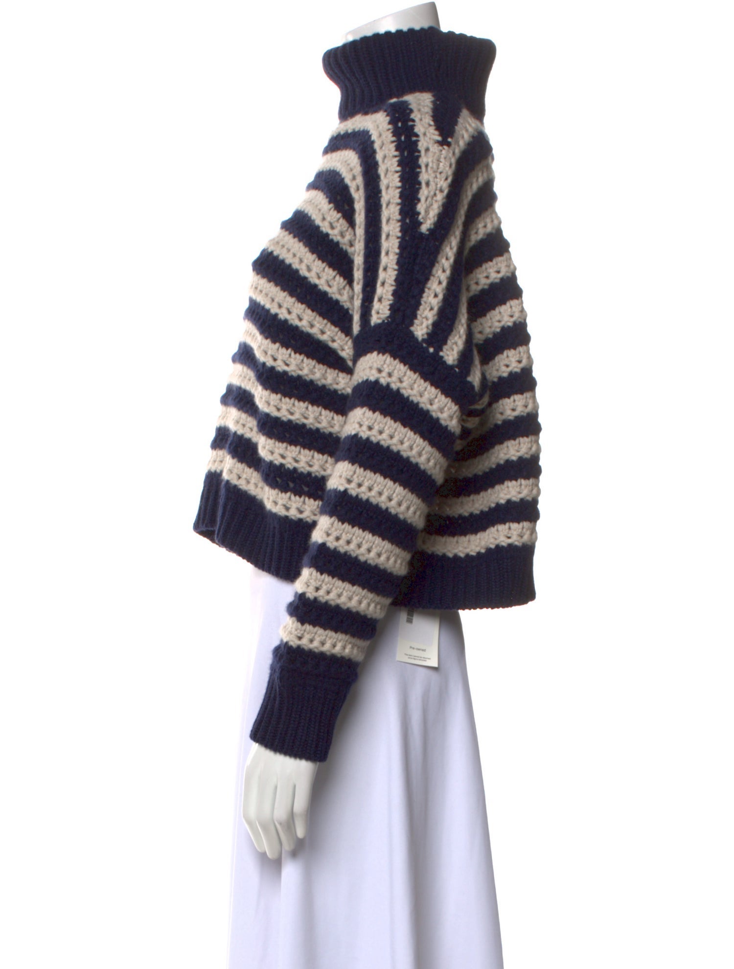 Brunello Cucinelli Virgin Wool Striped Sweater w/ Tags