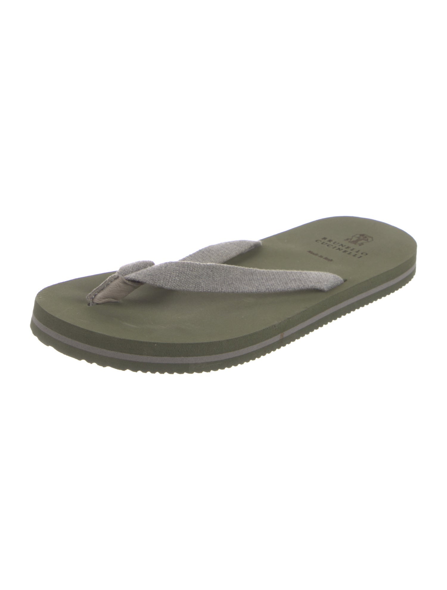 Brunello Cucinelli Rubber Flip Flops