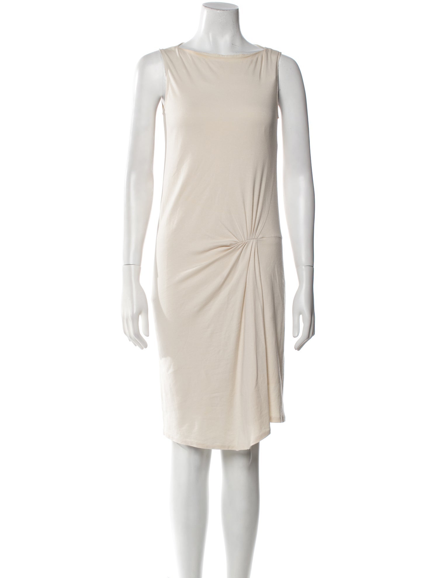 Brunello Cucinelli Bateau Neckline Knee-Length Dress