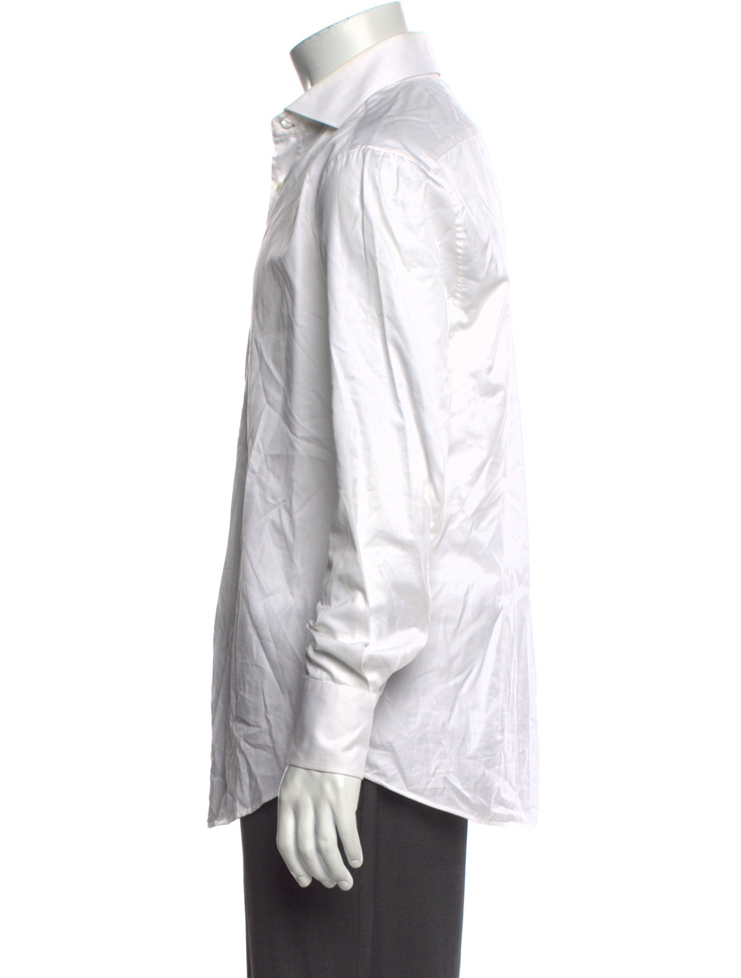 Brunello Cucinelli Striped Long Sleeve Dress Shirt