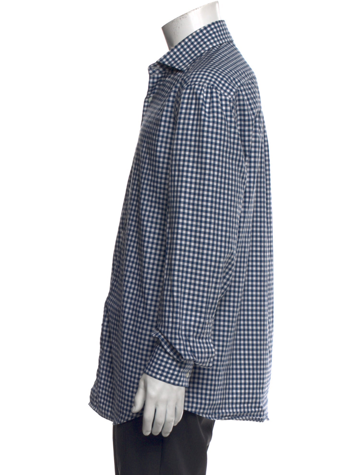Brunello Cucinelli Plaid Print Long Sleeve Dress Shirt