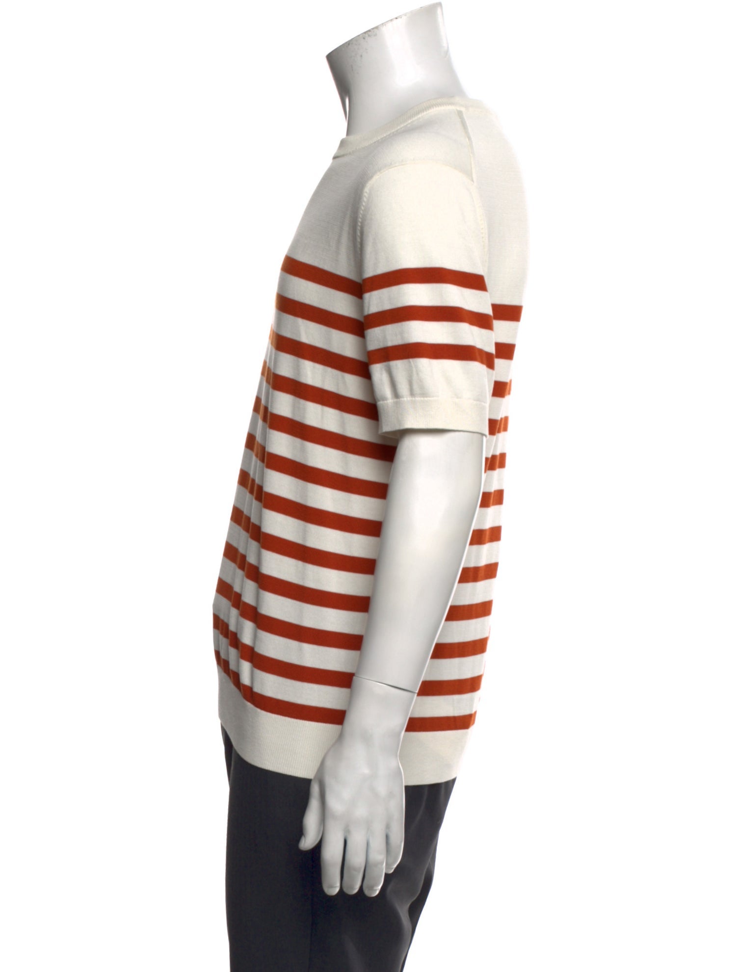 Brunello Cucinelli Striped Crew Neck T-Shirt