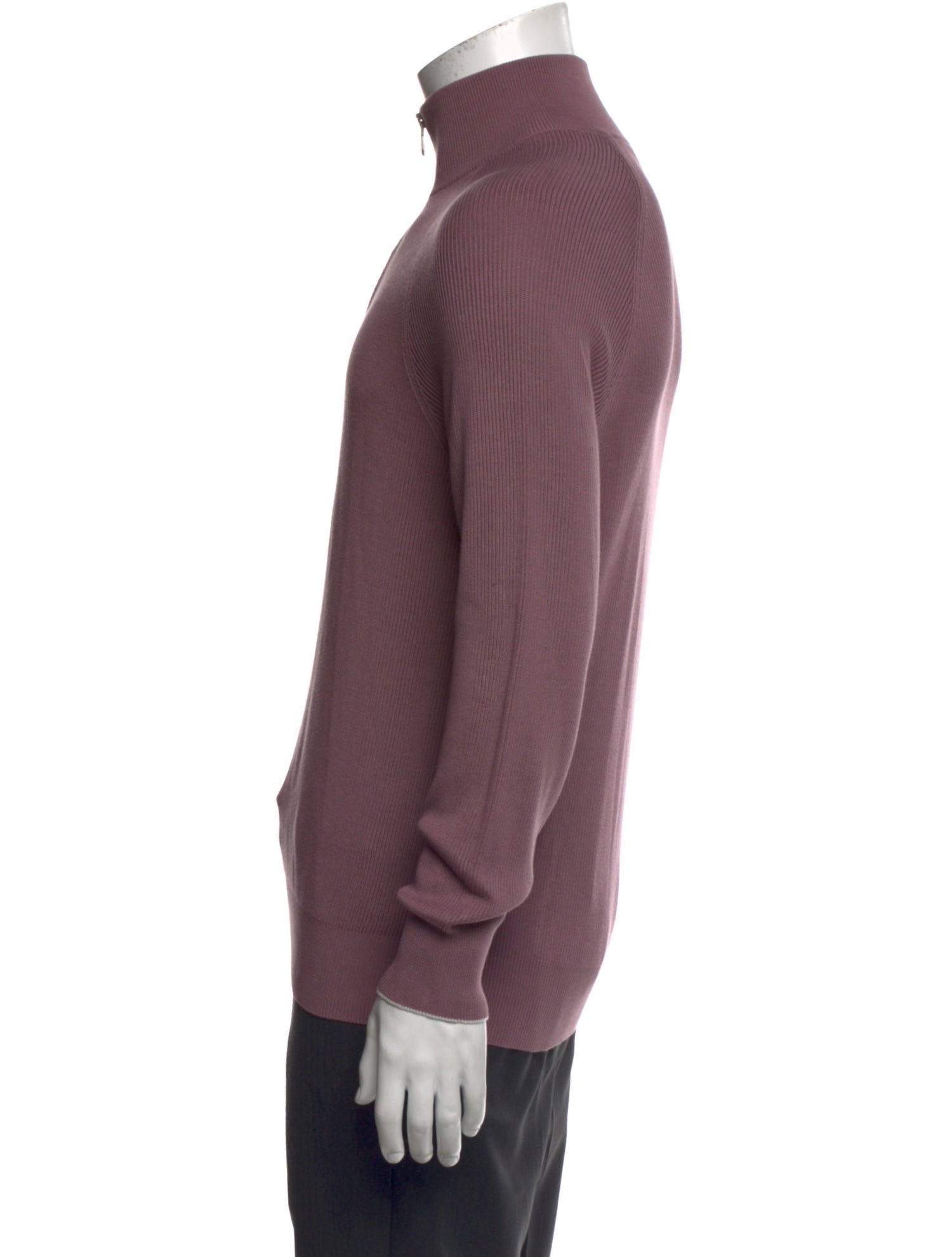 Brunello Cucinelli Mock Neck Long Sleeve Pullover