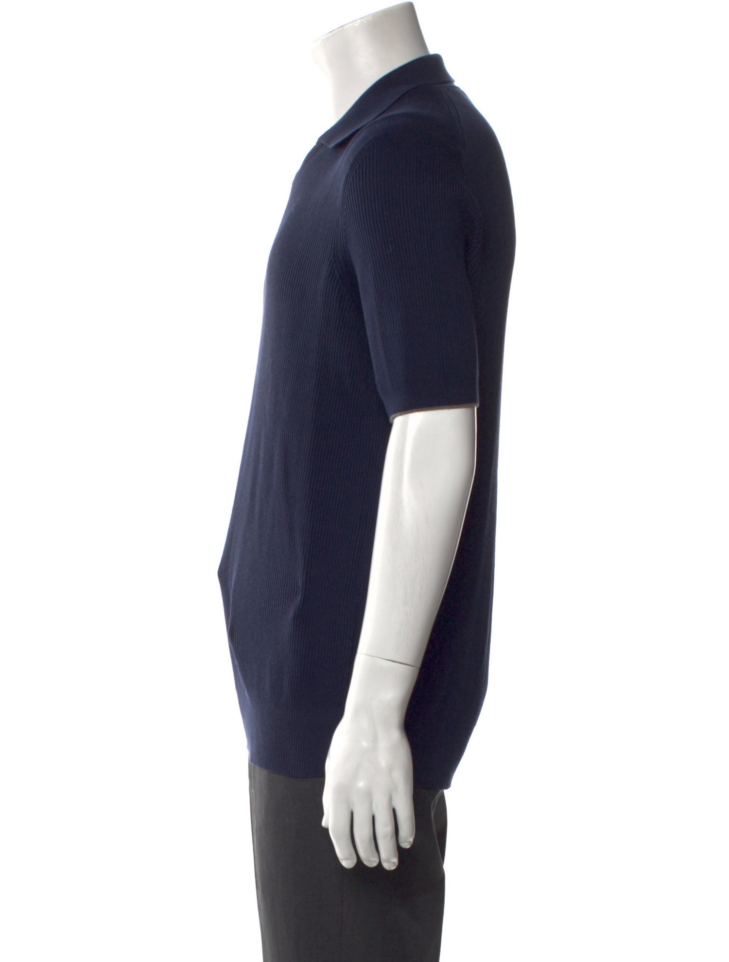 Brunello Cucinelli Crew Neck Short Sleeve Polo Sweater