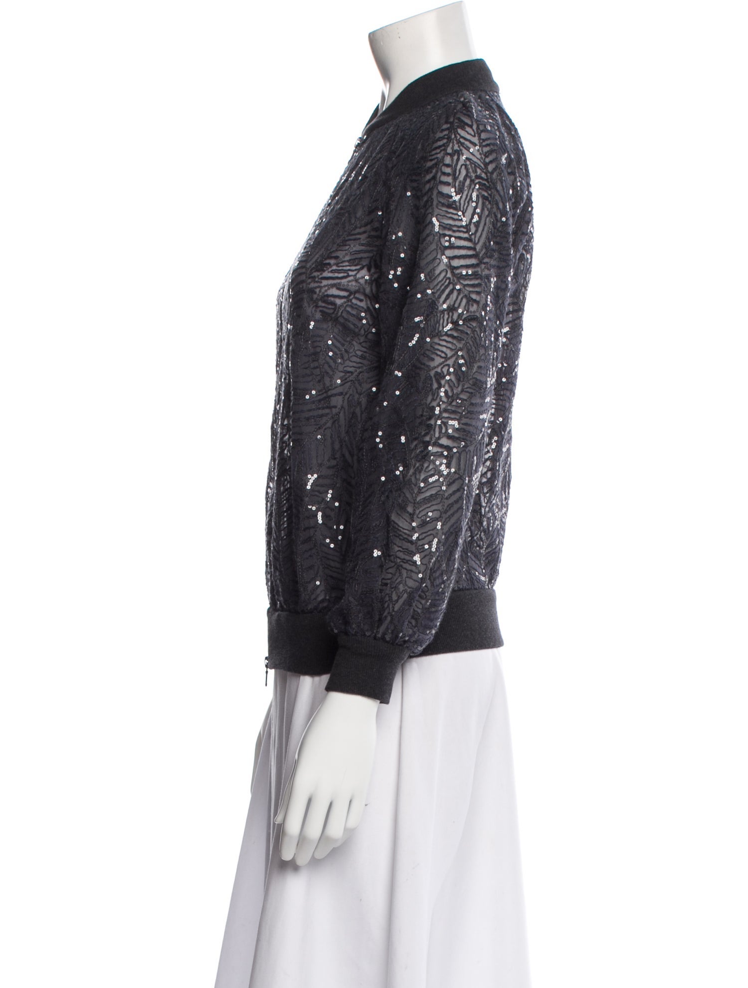 Brunello Cucinelli Silk Bomber Jacket