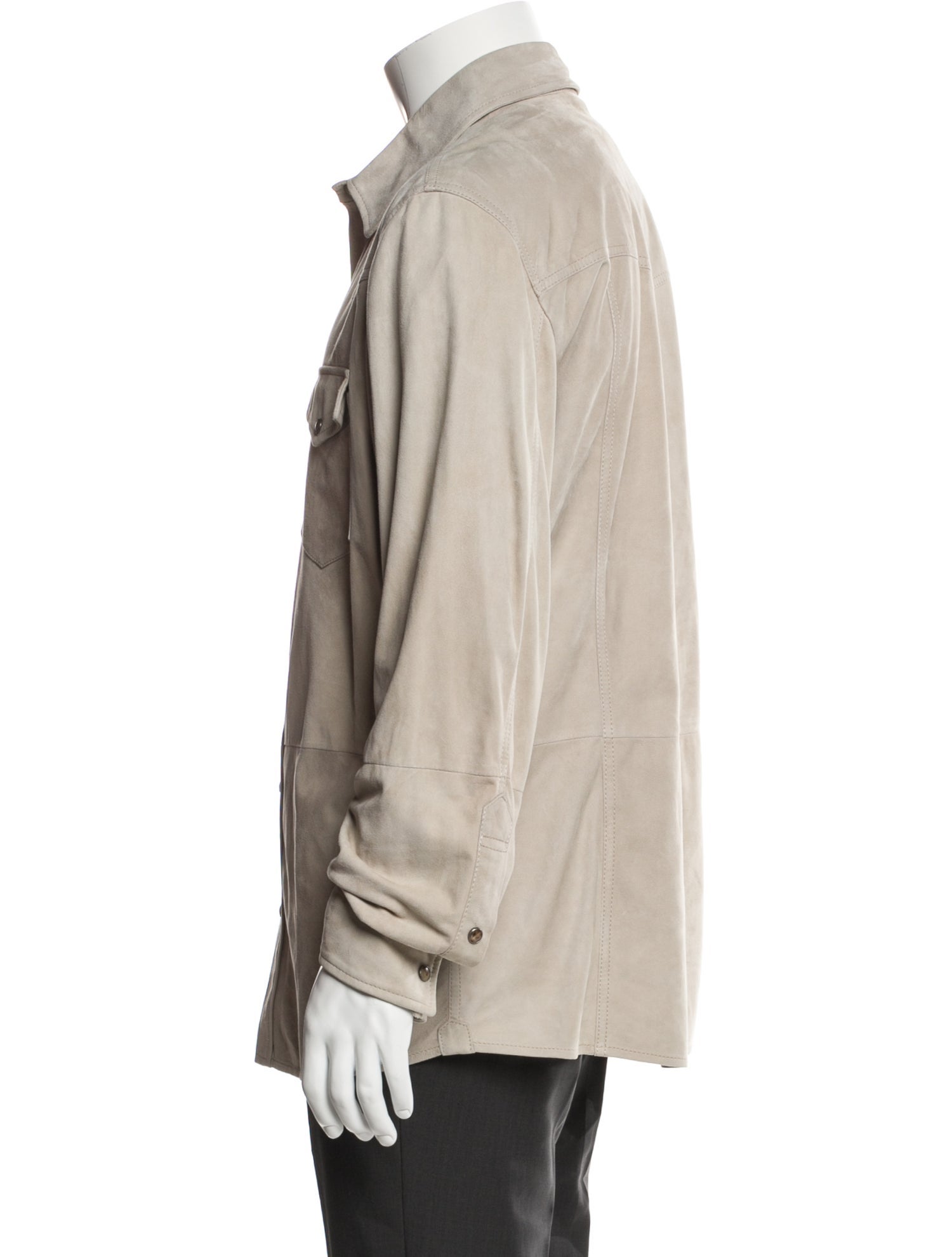Brunello Cucinelli Leather Utility Jacket