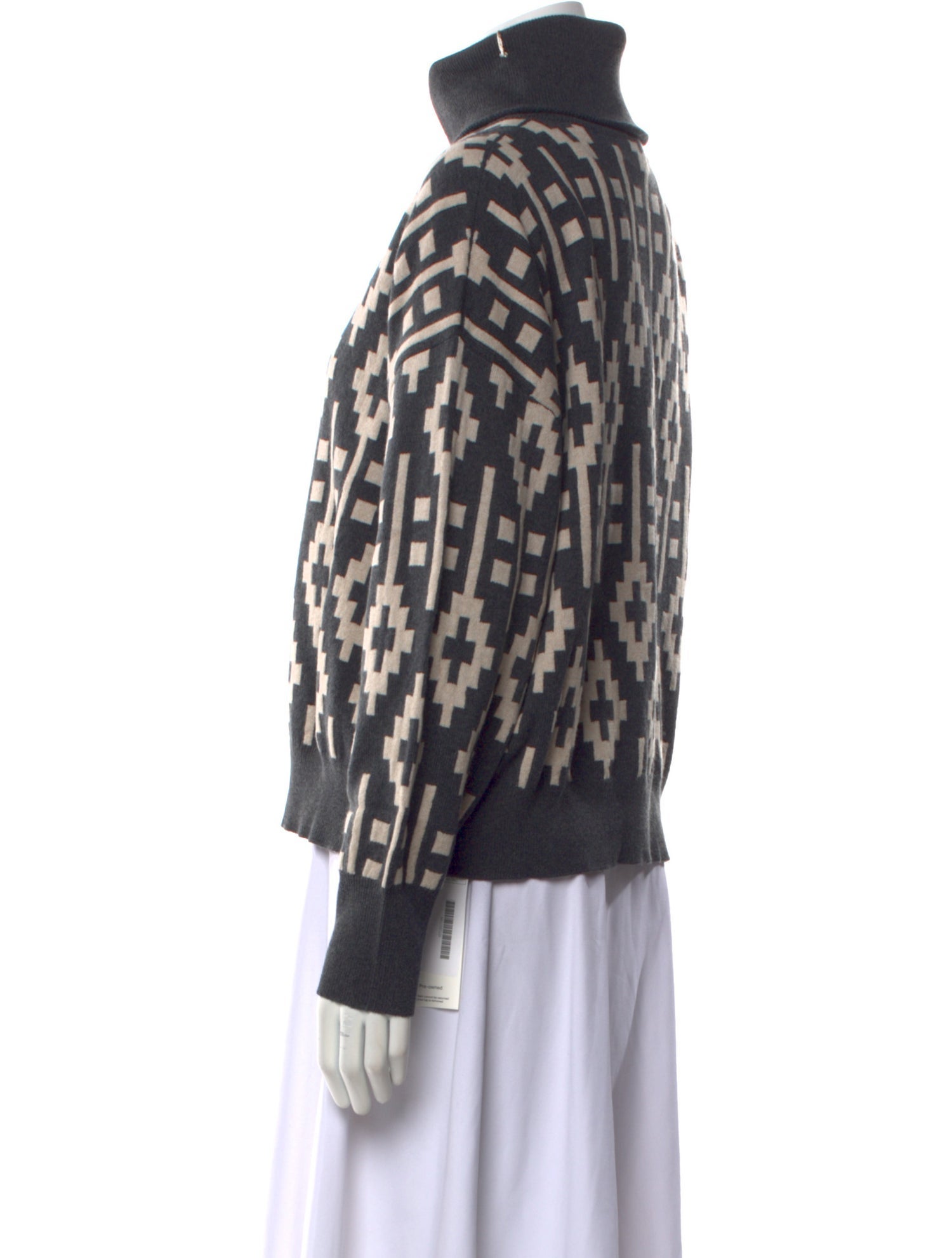 Brunello Cucinelli Virgin Wool Printed Sweater w/ Tags