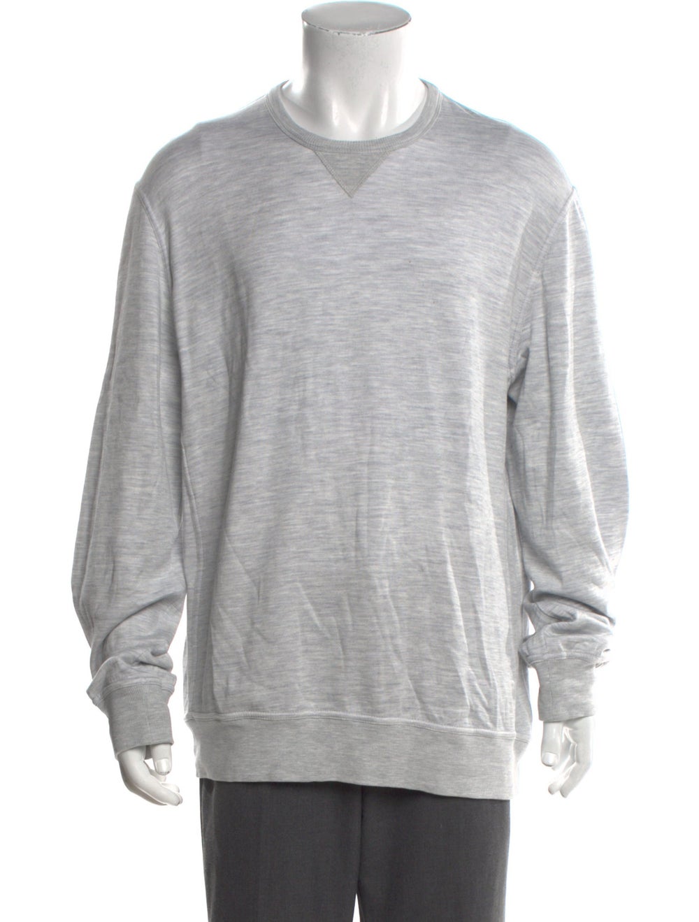 Brunello Cucinelli Pullover Grey Patch Pockets Lo… - image 1