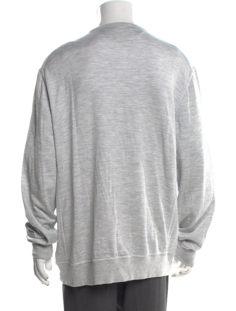 Brunello Cucinelli Pullover Grey Patch Pockets Lo… - image 3