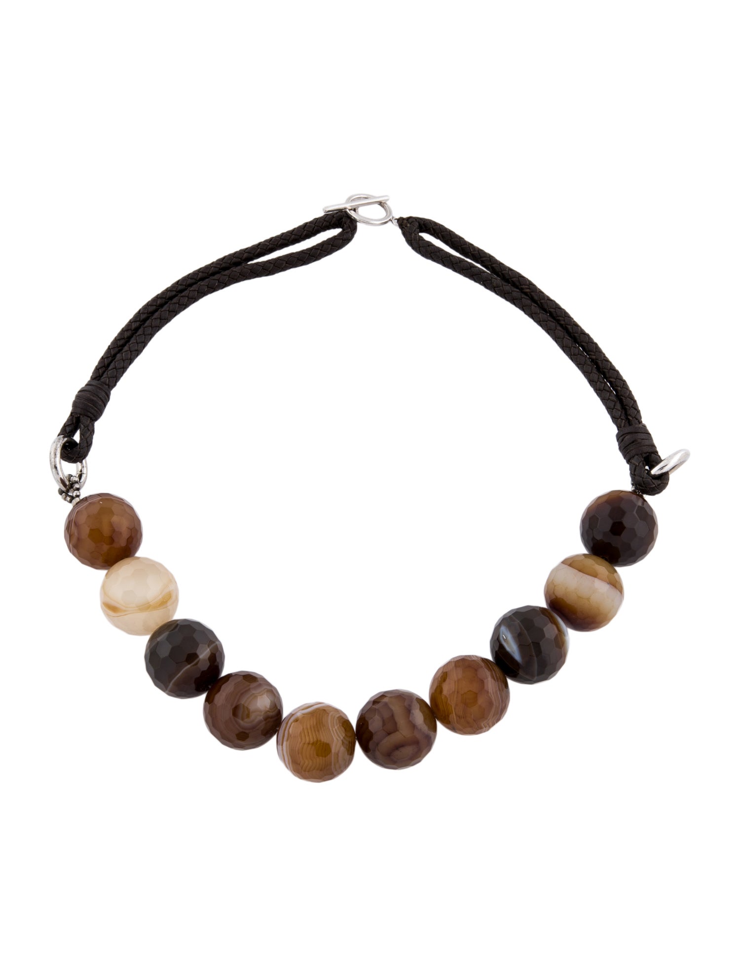 Brunello Cucinelli Agate Beaded Collar Necklace