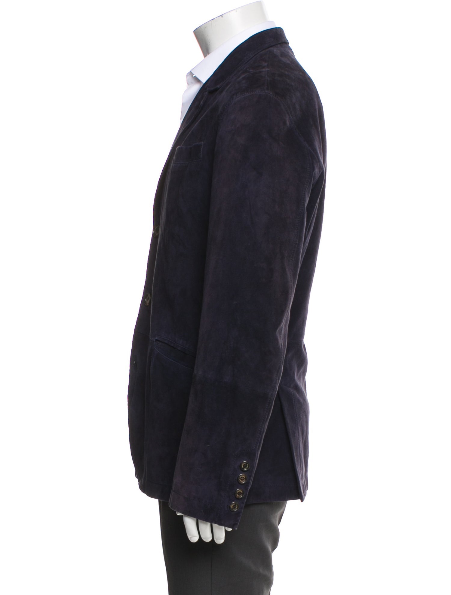 Brunello Cucinelli Leather Peacoat