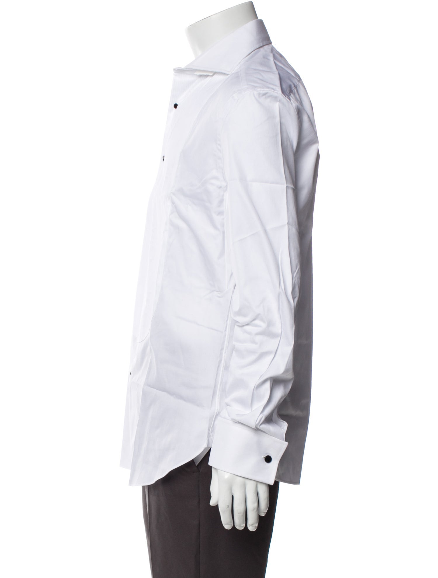 Brunello Cucinelli Long Sleeve Tuxedo Shirt