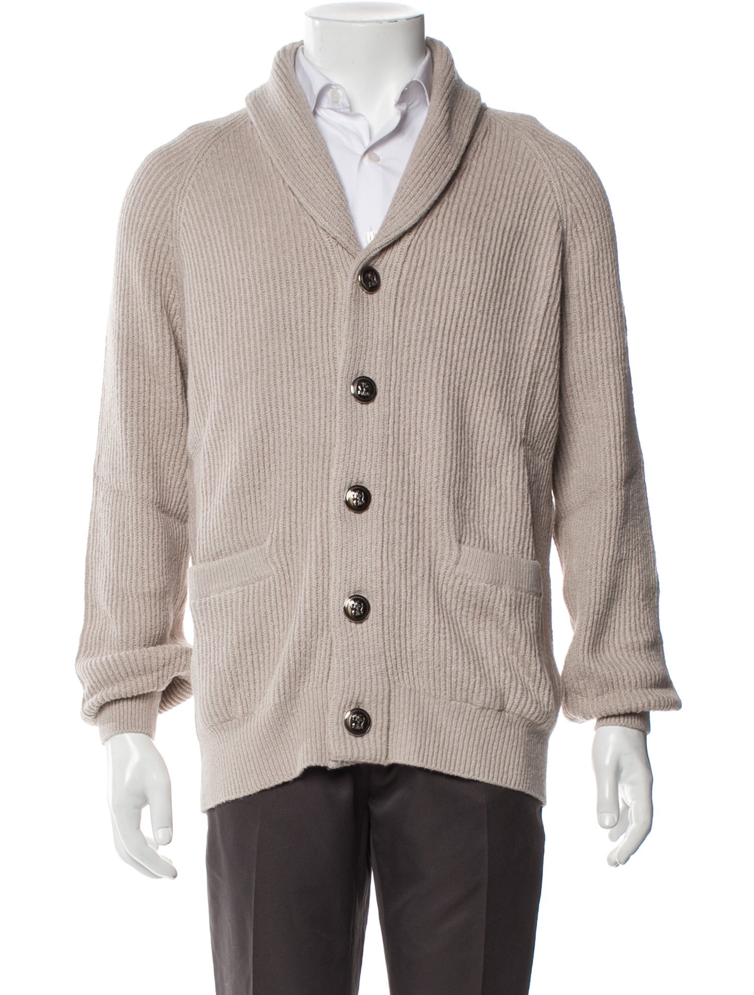 Brunello Cucinelli Collar Long Sleeve Cardigan