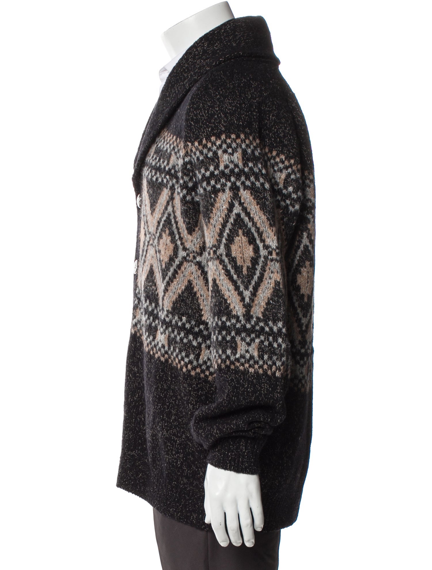 Brunello Cucinelli Virgin Wool Printed Cardigan