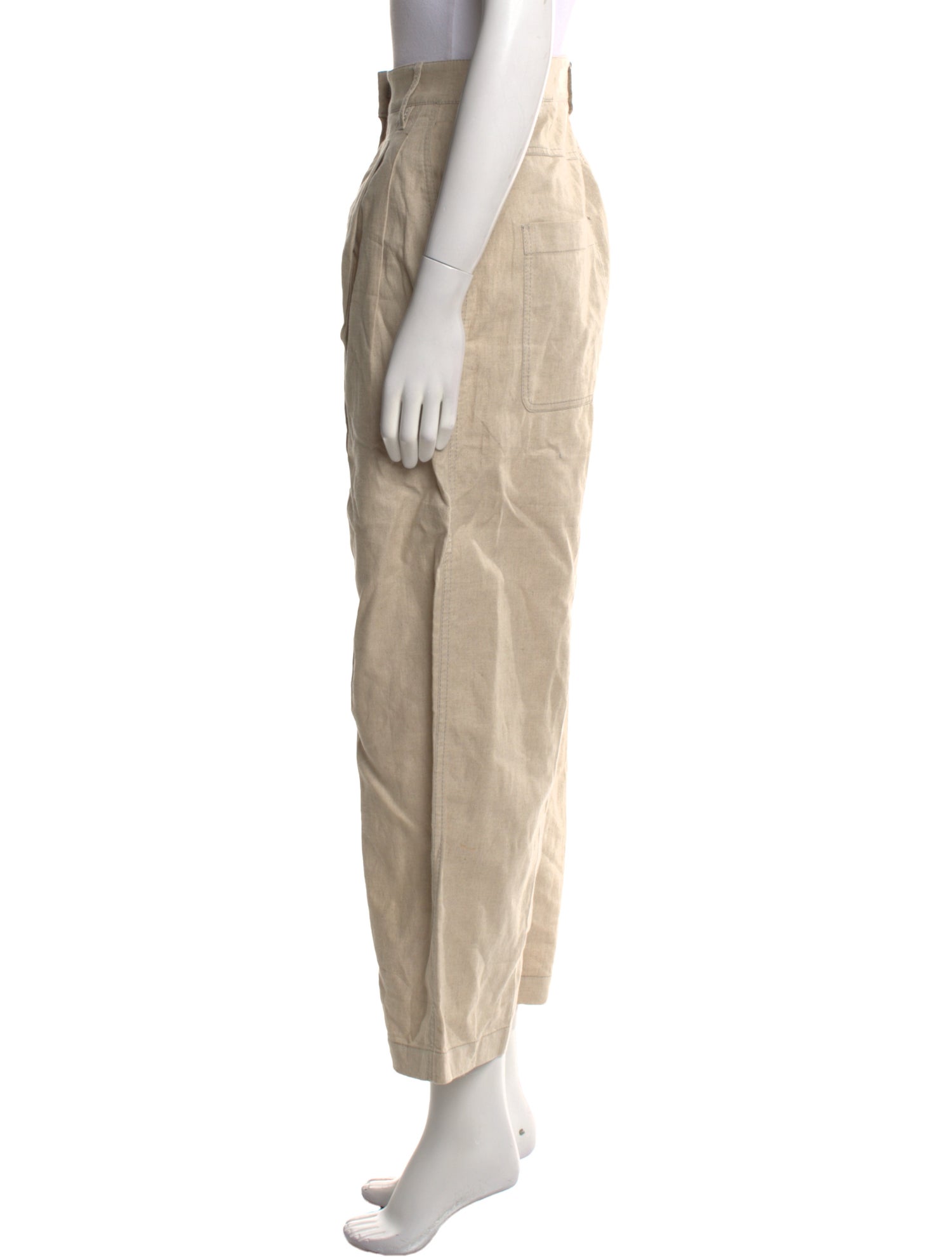 Brunello Cucinelli Linen Wide Leg Pants