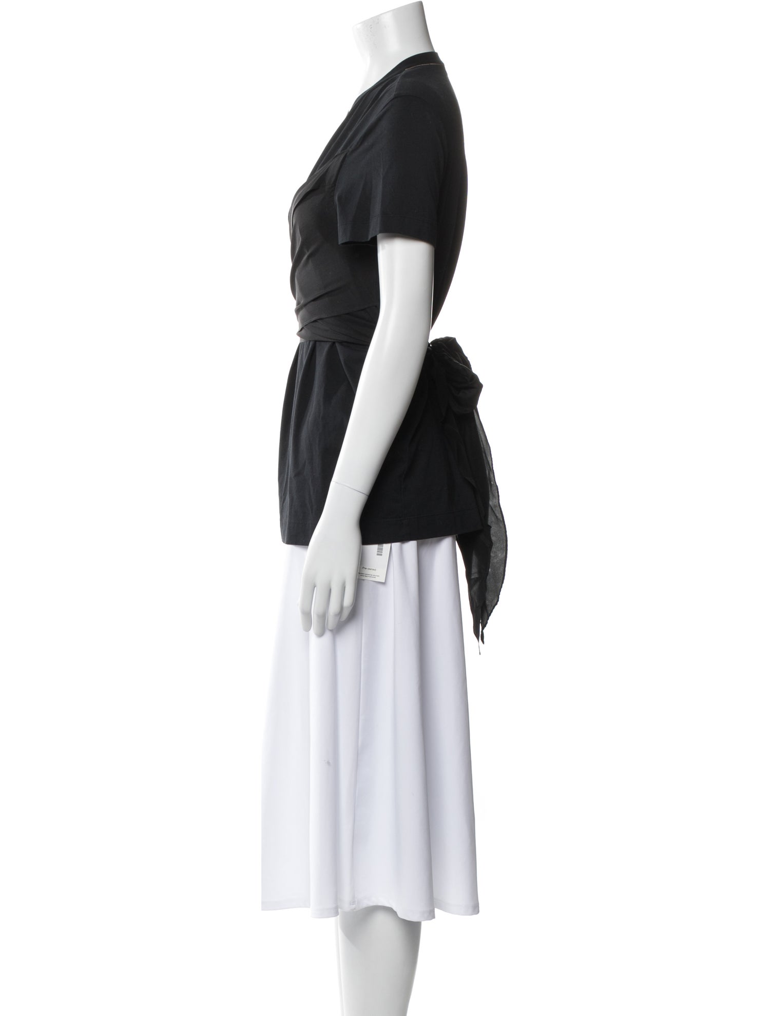 Brunello Cucinelli V-Neck Short Sleeve Top