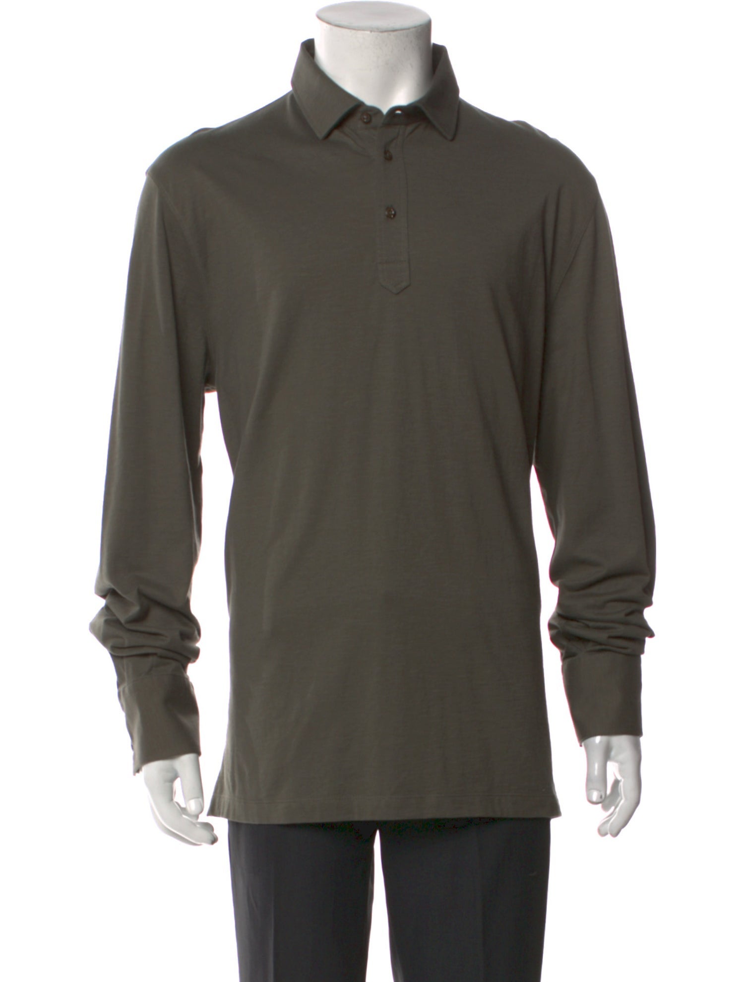 Brunello Cucinelli Collar Long Sleeve Polo Shirt w/ Tags