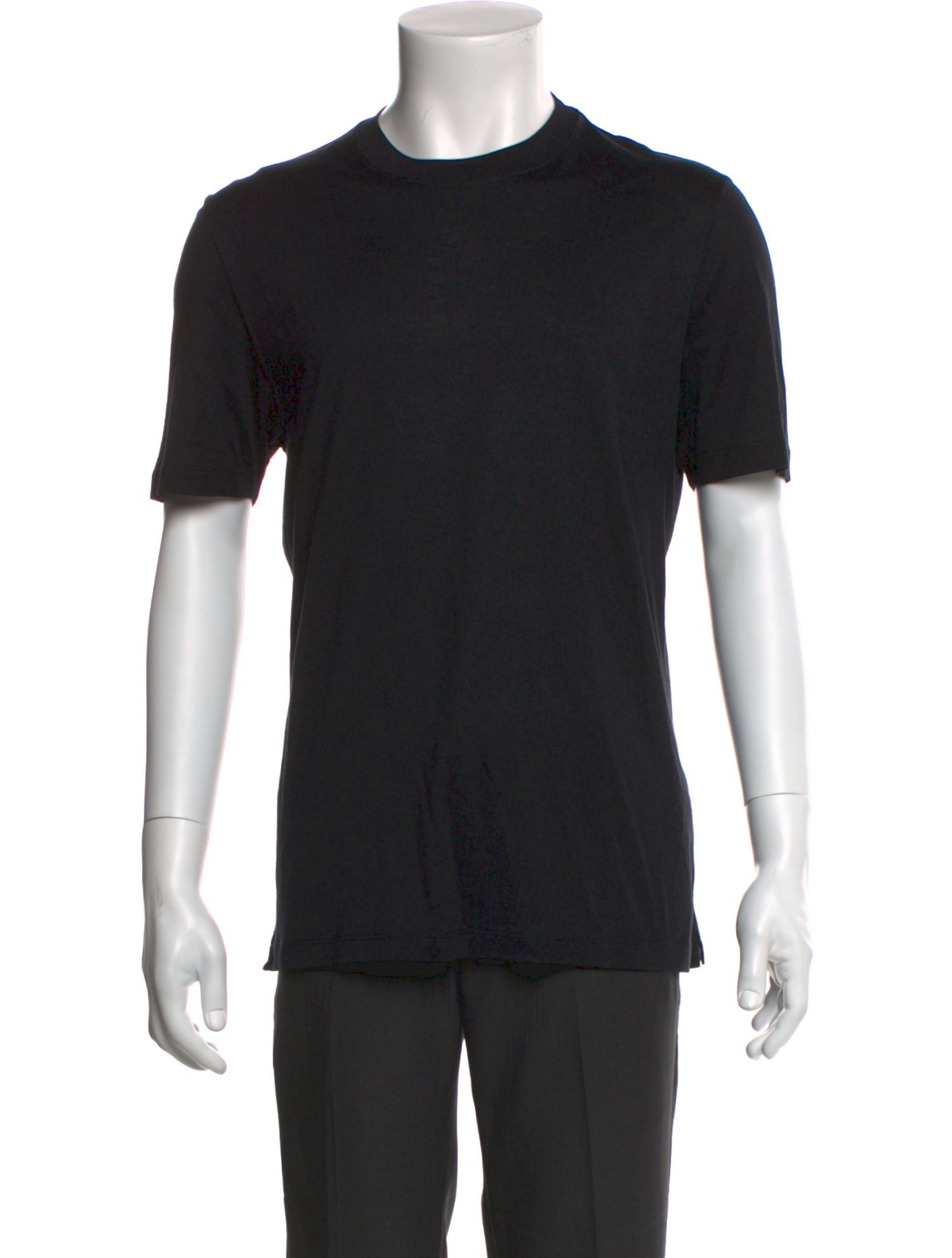 Brunello Cucinelli Silk Crew Neck T-Shirt