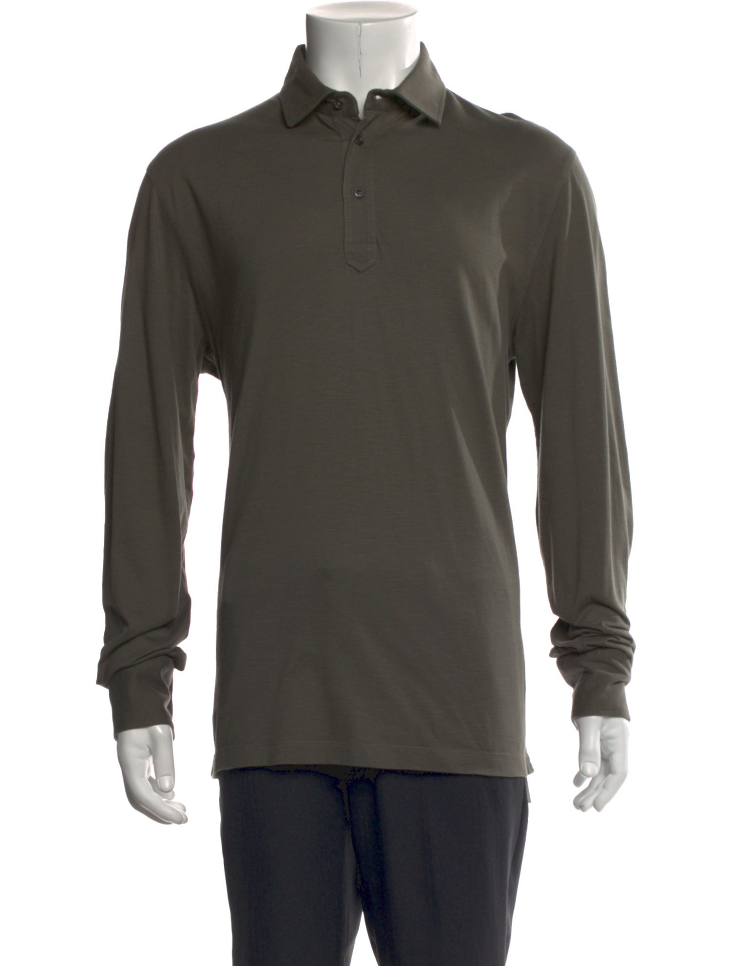 Brunello Cucinelli Collar Long Sleeve Polo Shirt