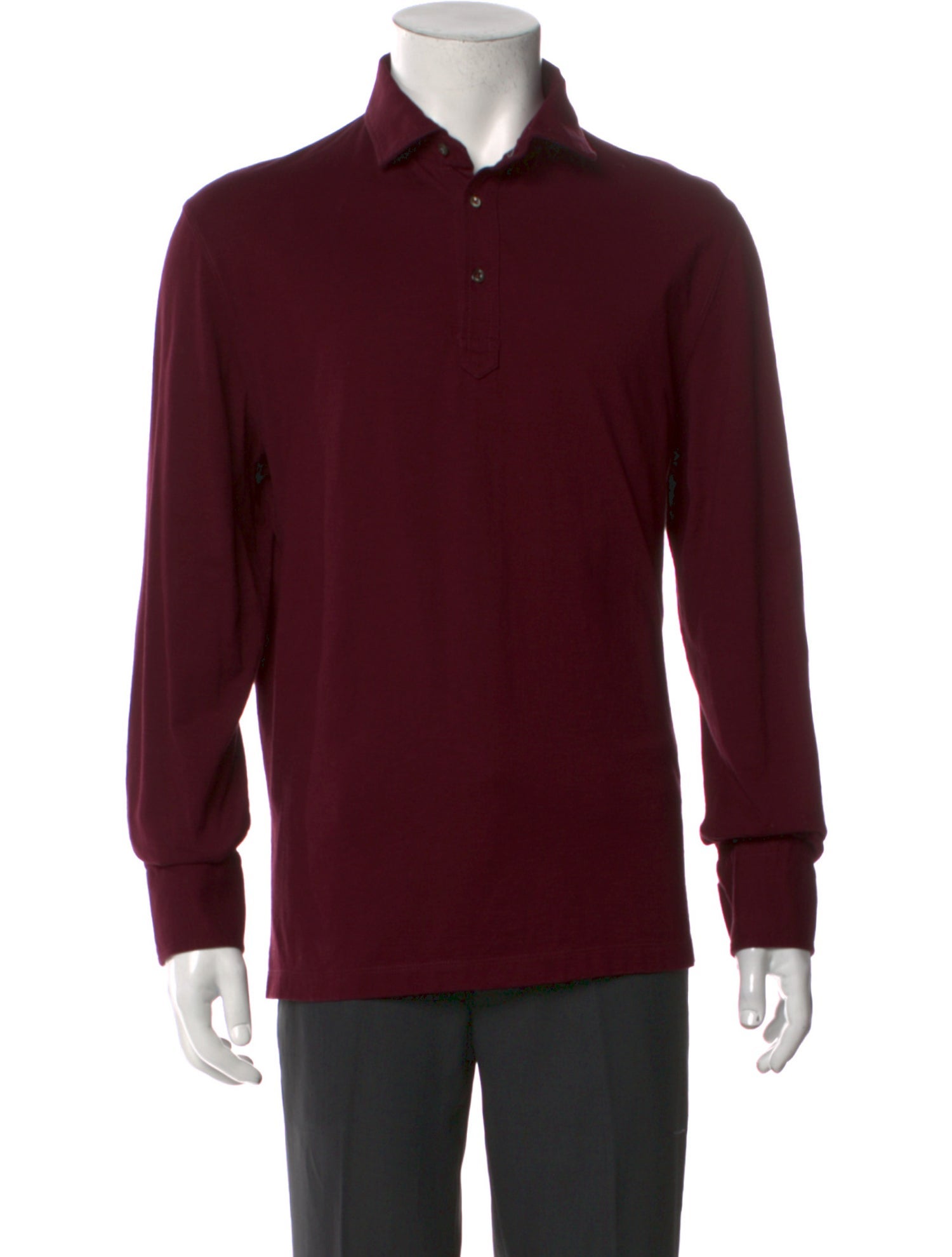 Brunello Cucinelli Crew Neck Long Sleeve Polo Shirt