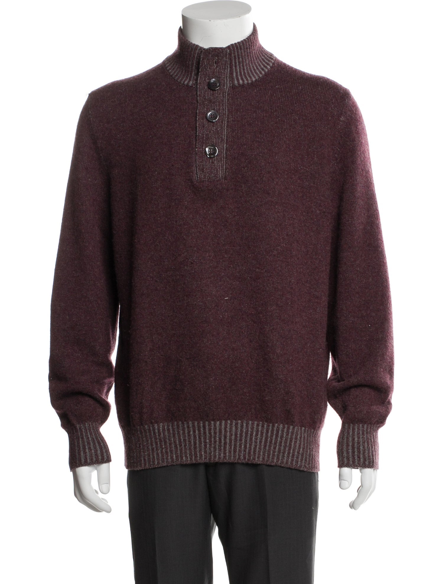 Brunello Cucinelli Cashmere Turtleneck Polo Sweater