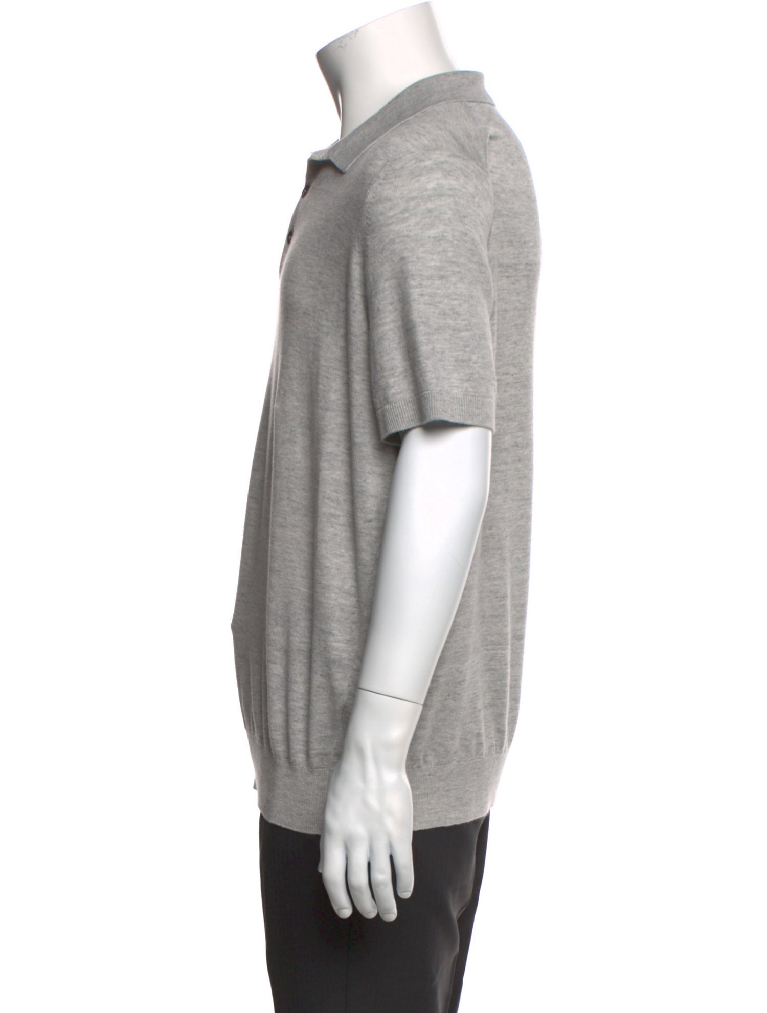 Brunello Cucinelli Wool Crew Neck Polo Shirt