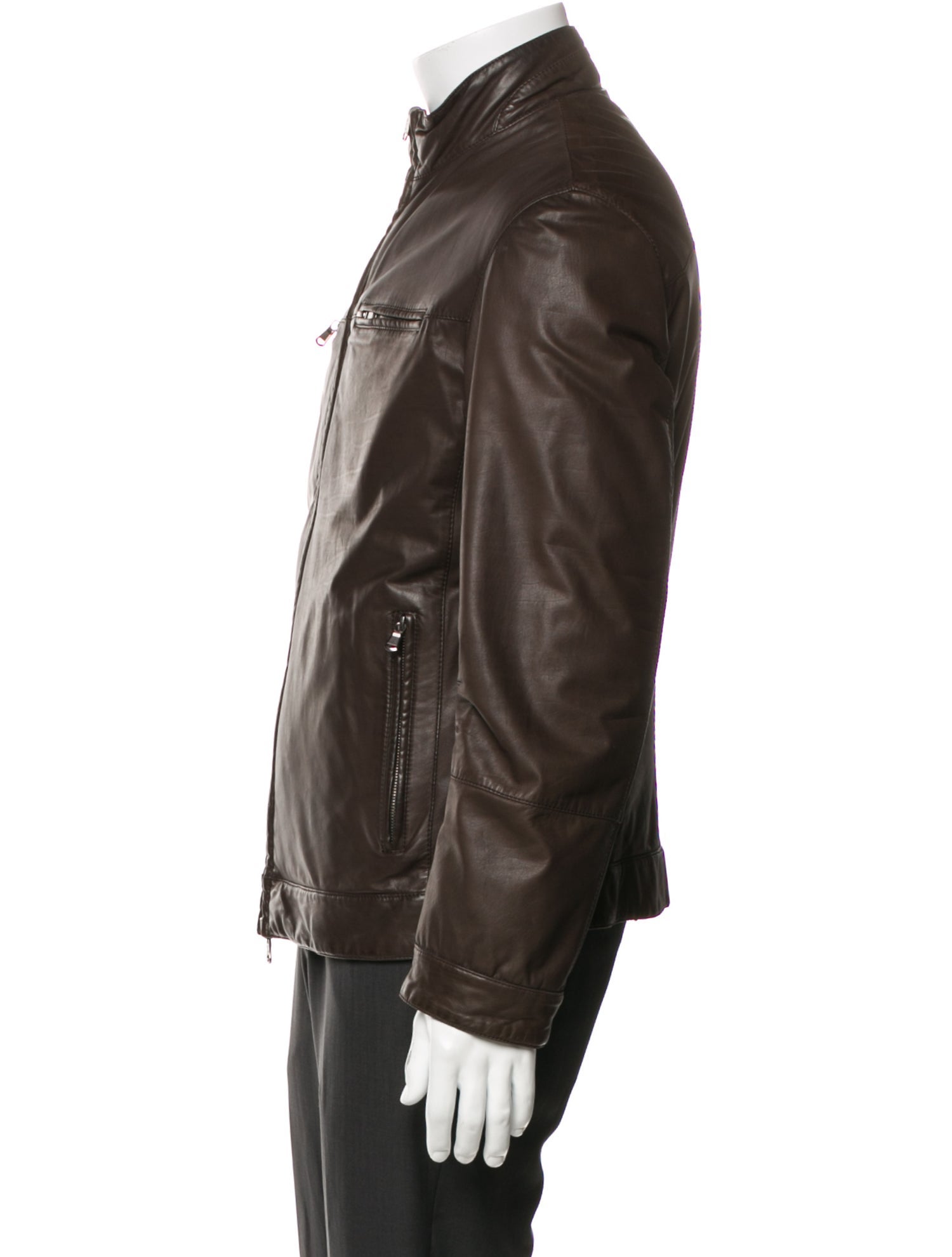 Brunello Cucinelli Leather Moto Jacket