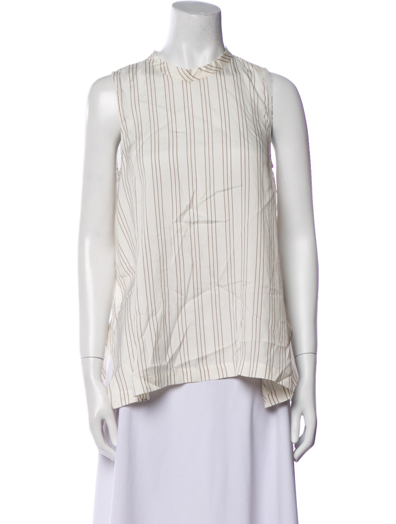Brunello Cucinelli Silk Striped Blouse