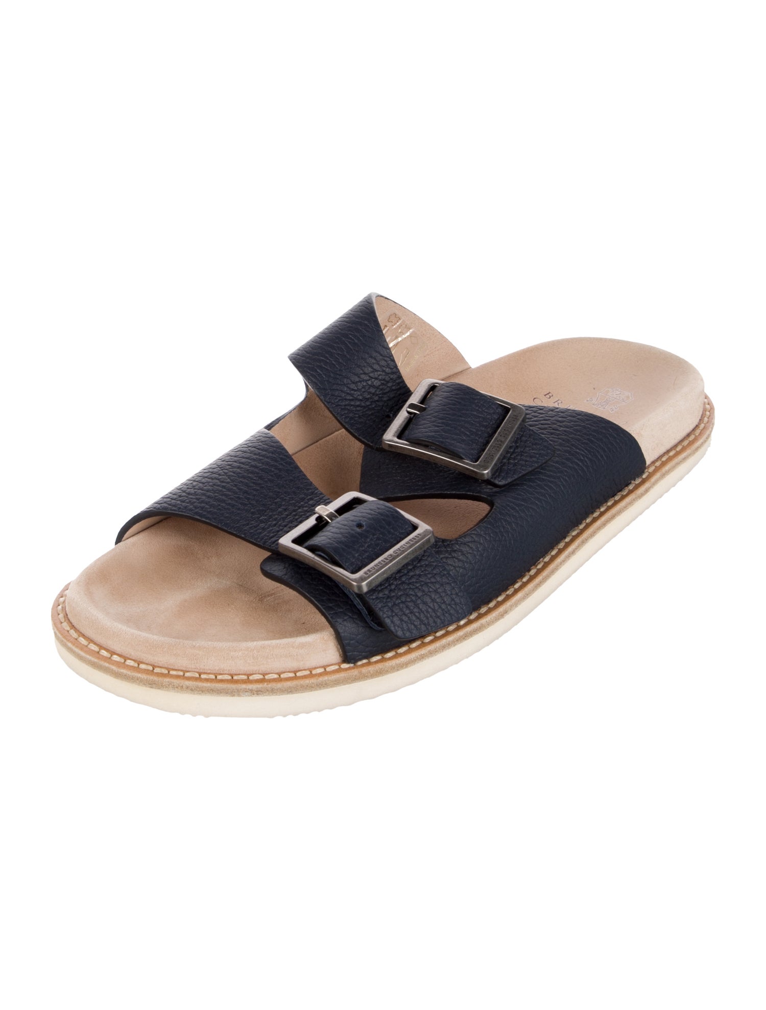 Brunello Cucinelli Suede Slides