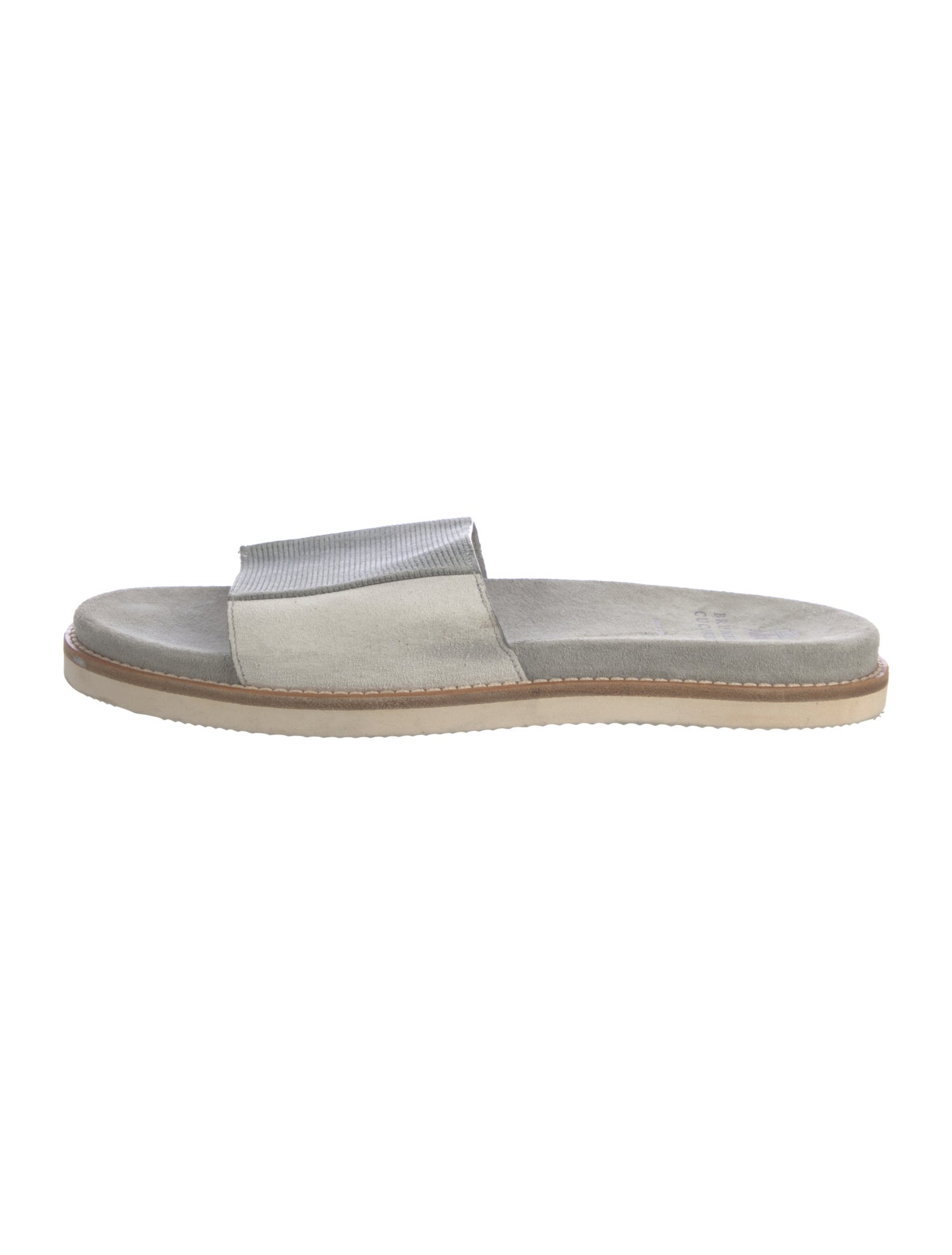 Brunello Cucinelli Suede Slides