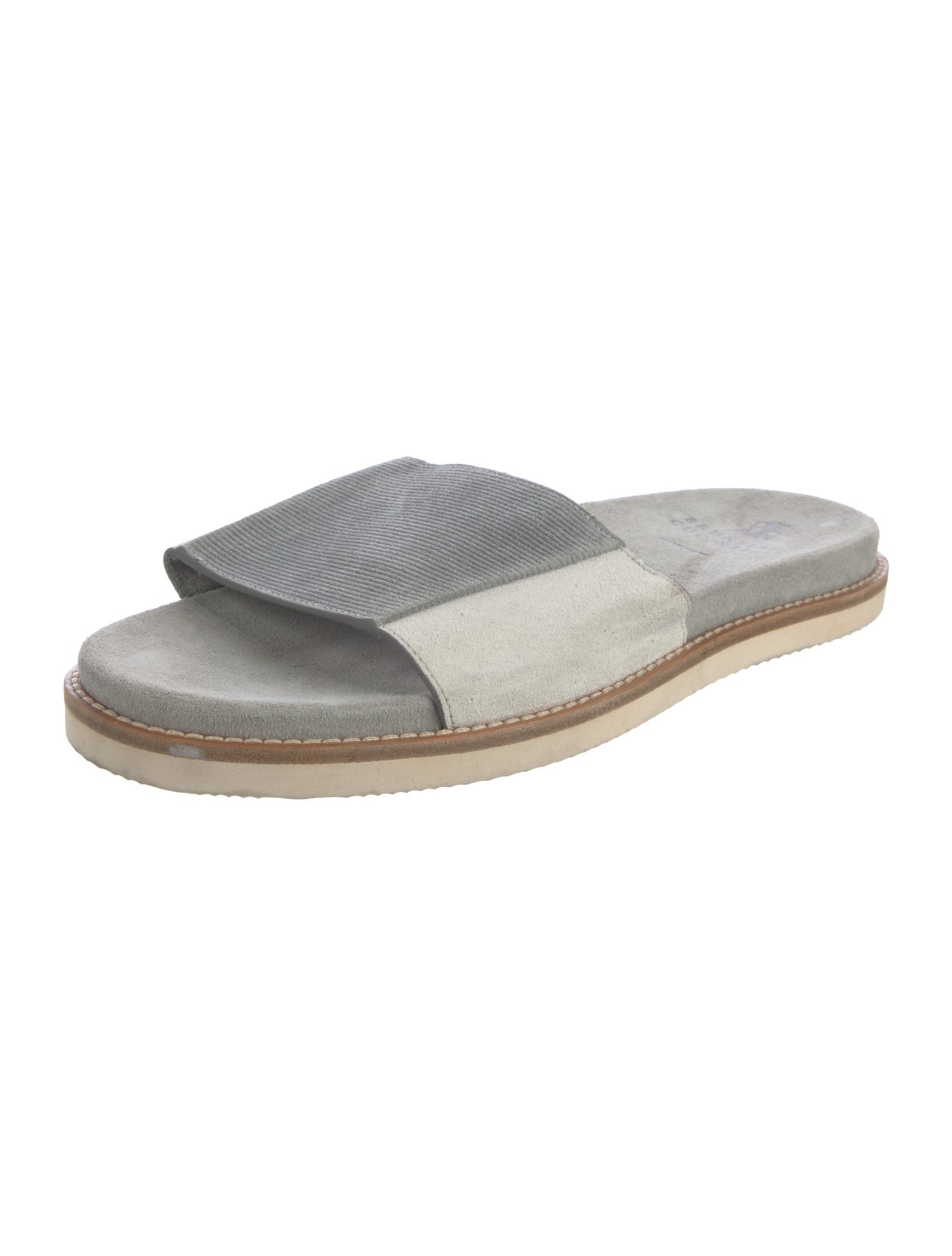 Brunello Cucinelli Suede Slides