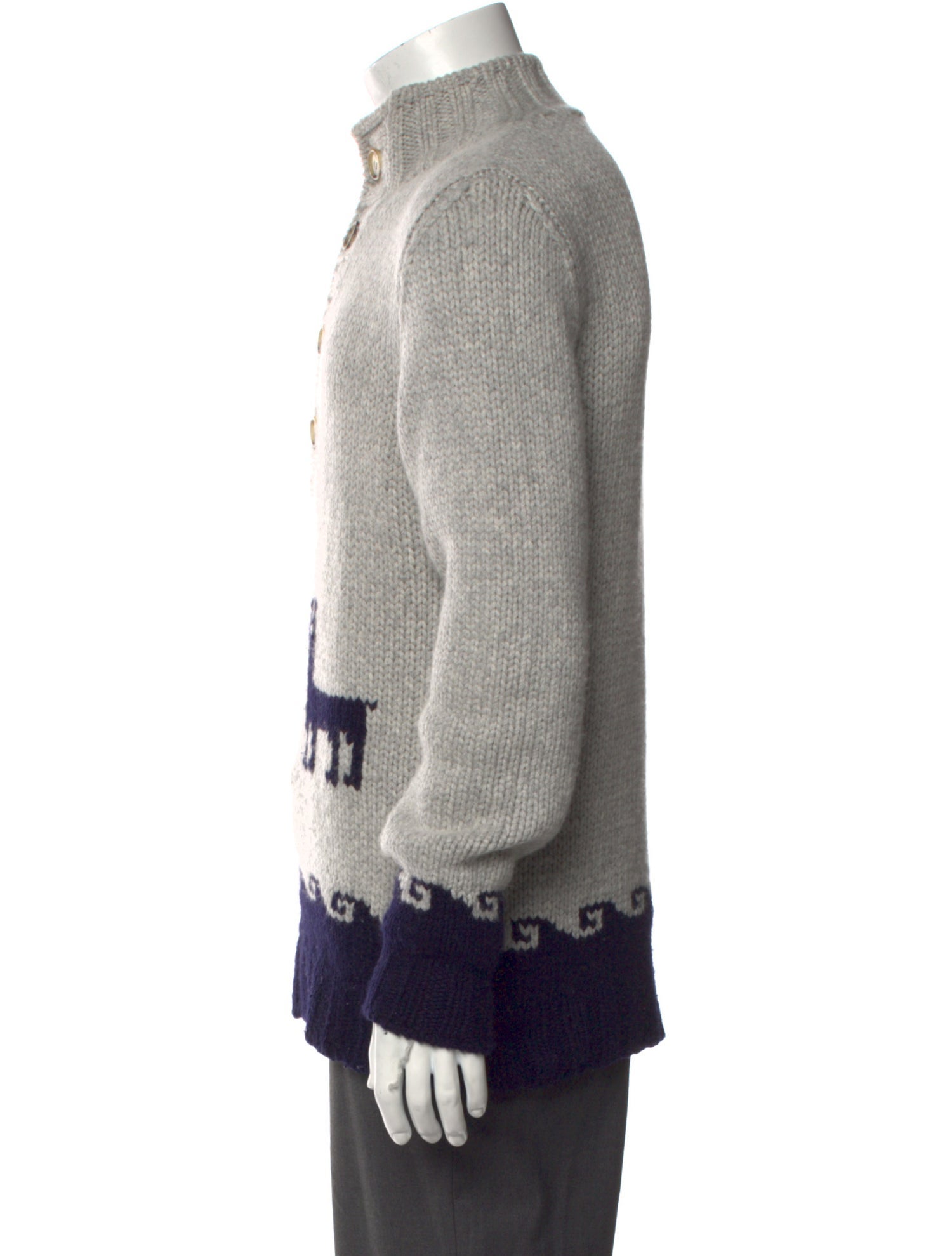 Brunello Cucinelli Cashmere Graphic Print Cardigan