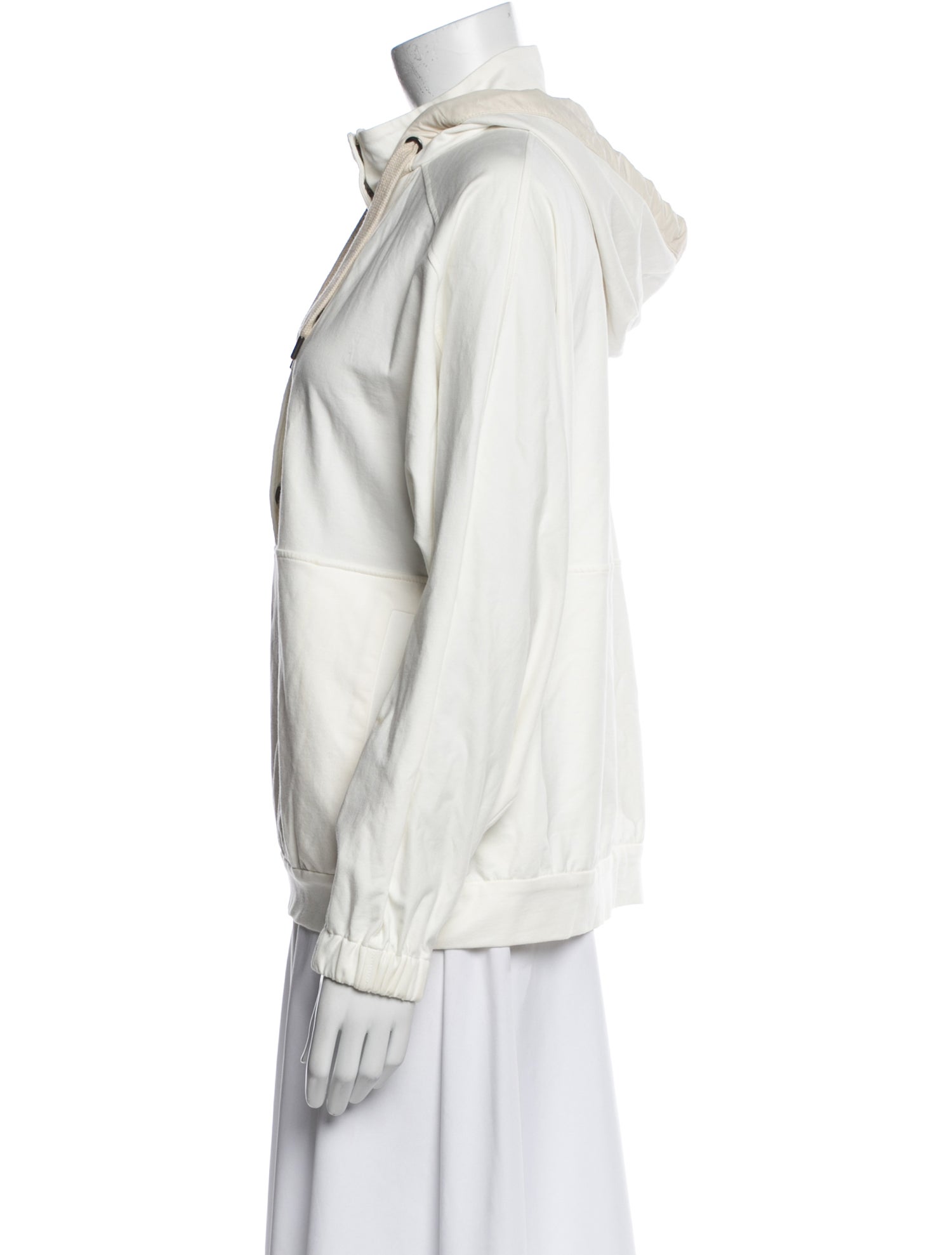 Brunello Cucinelli Mock Neck Long Sleeve Hoodie