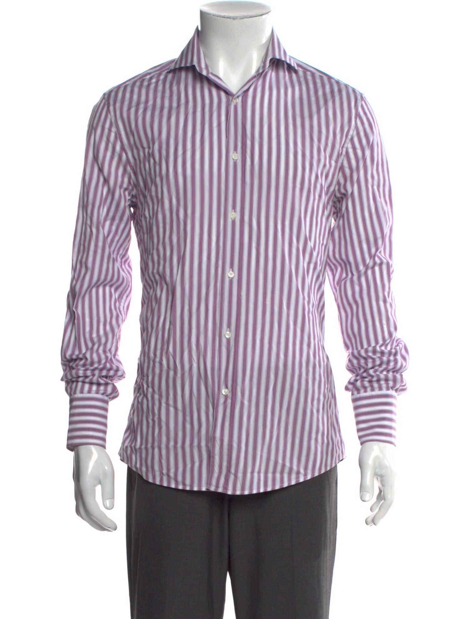 Brunello Cucinelli Striped Long Sleeve Shirt