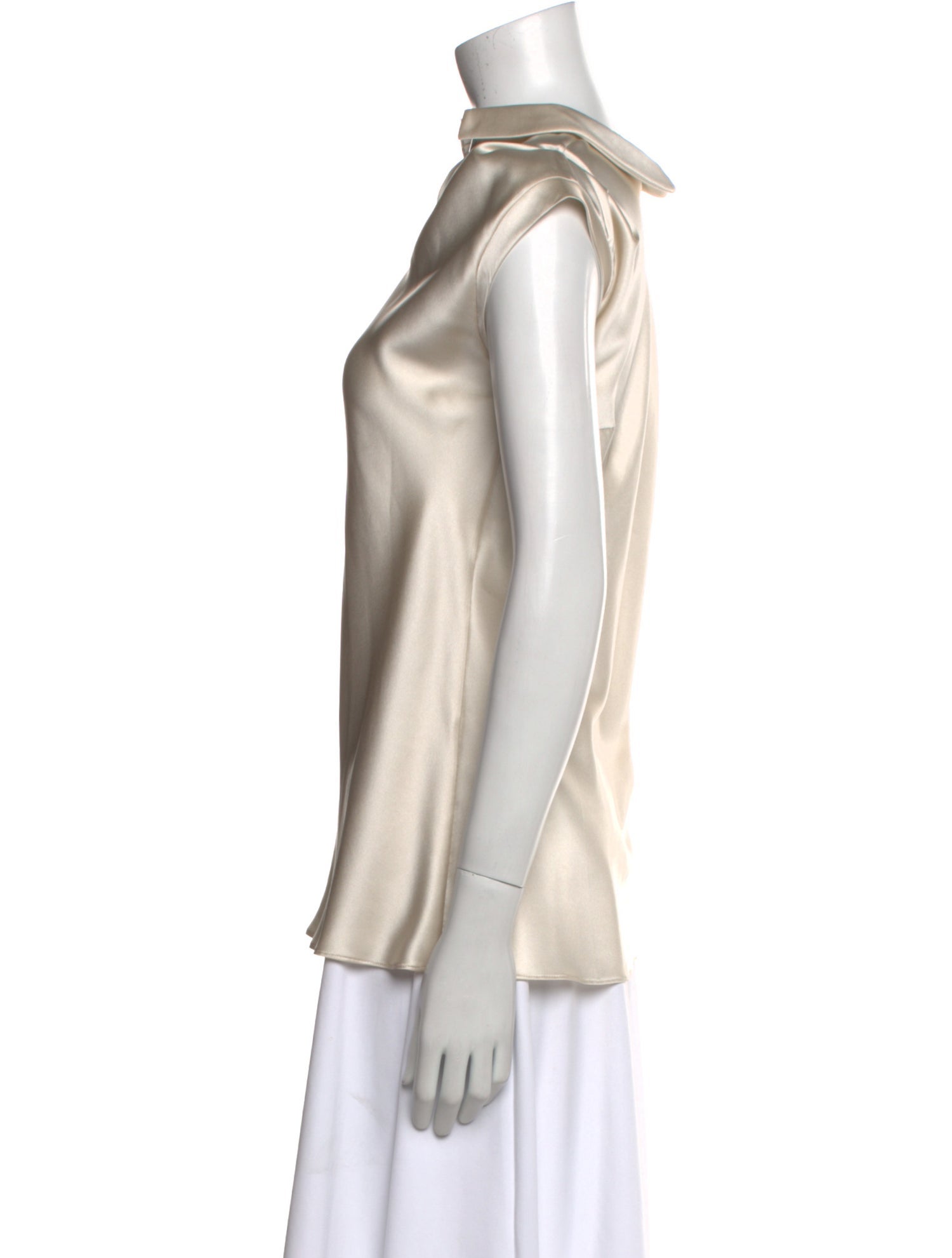 Brunello Cucinelli Silk Cowl Neck Blouse