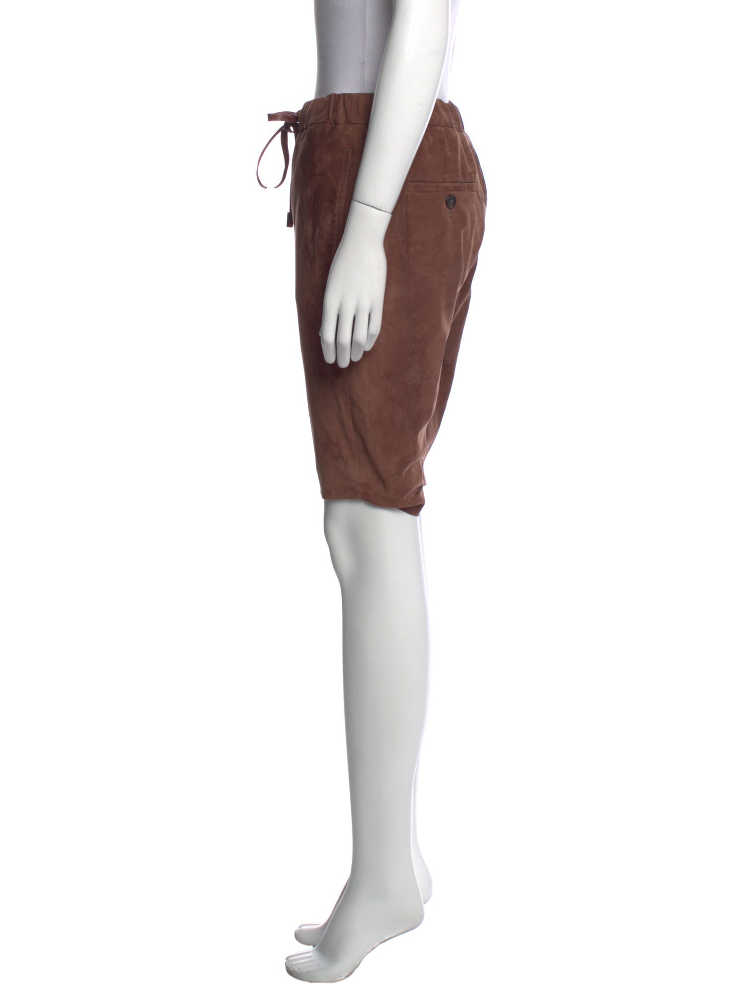 Brunello Cucinelli Leather Knee-Length Shorts w/ Tags