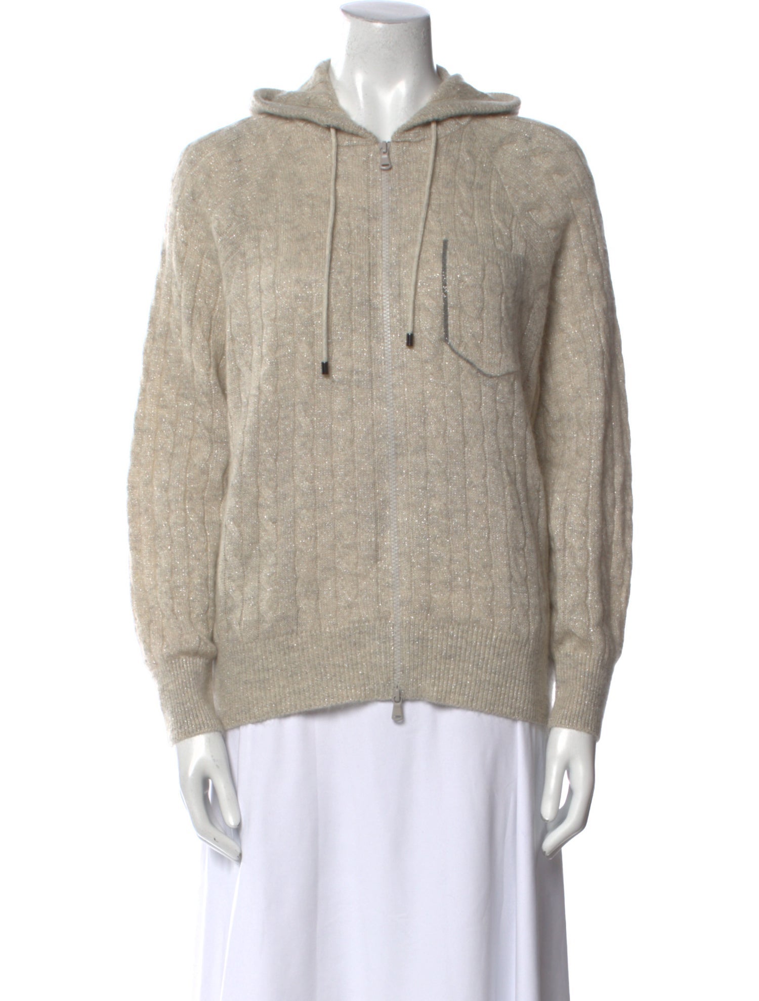 Brunello Cucinelli Mohair V-Neck Sweater