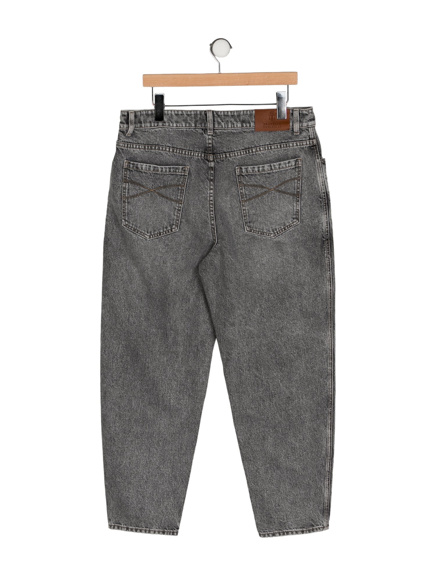 Brunello Cucinelli High-Rise Straight Leg Jeans