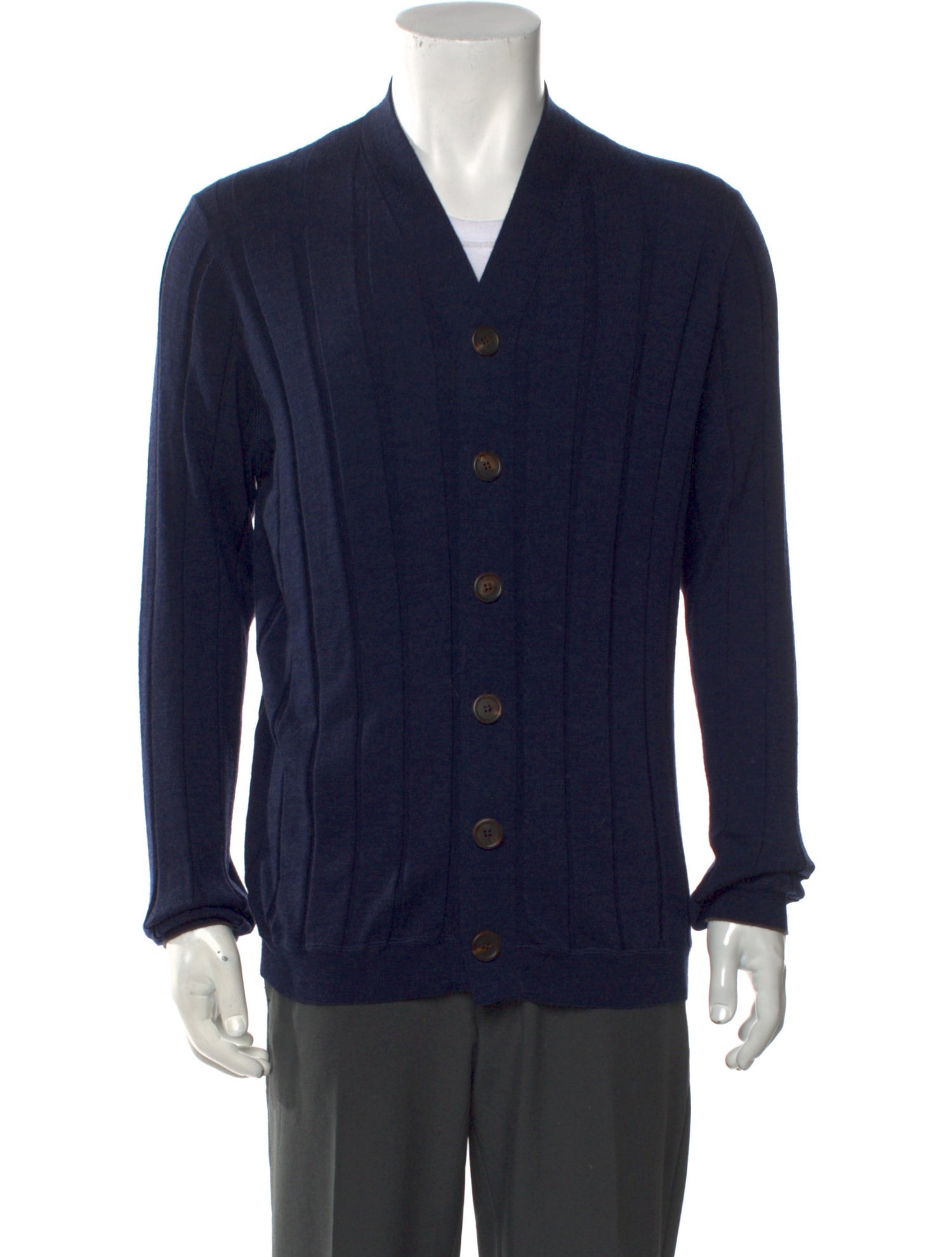 Brunello Cucinelli Wool V-Neck Cardigan