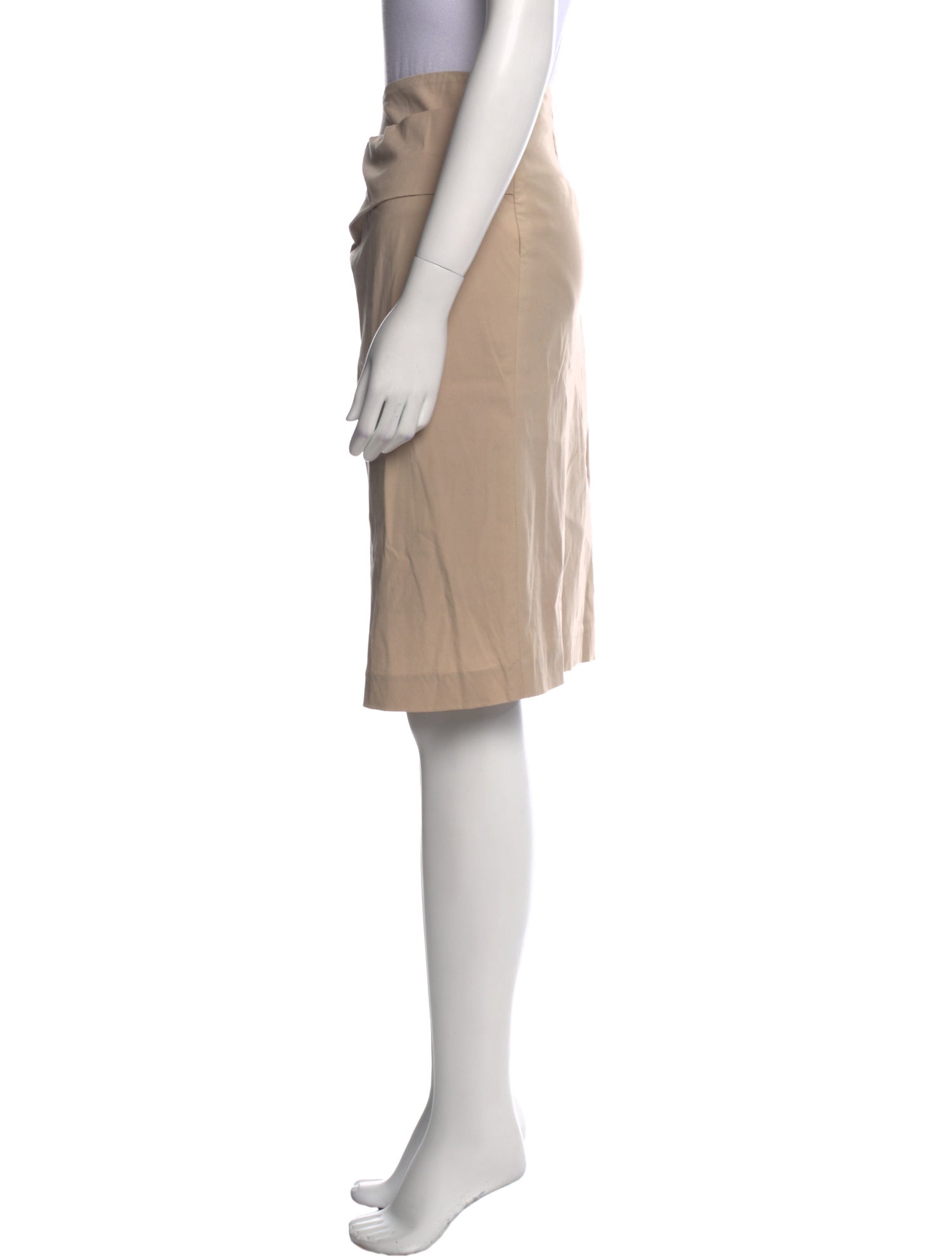 Brunello Cucinelli Pleated Accents Knee-Length Skirt