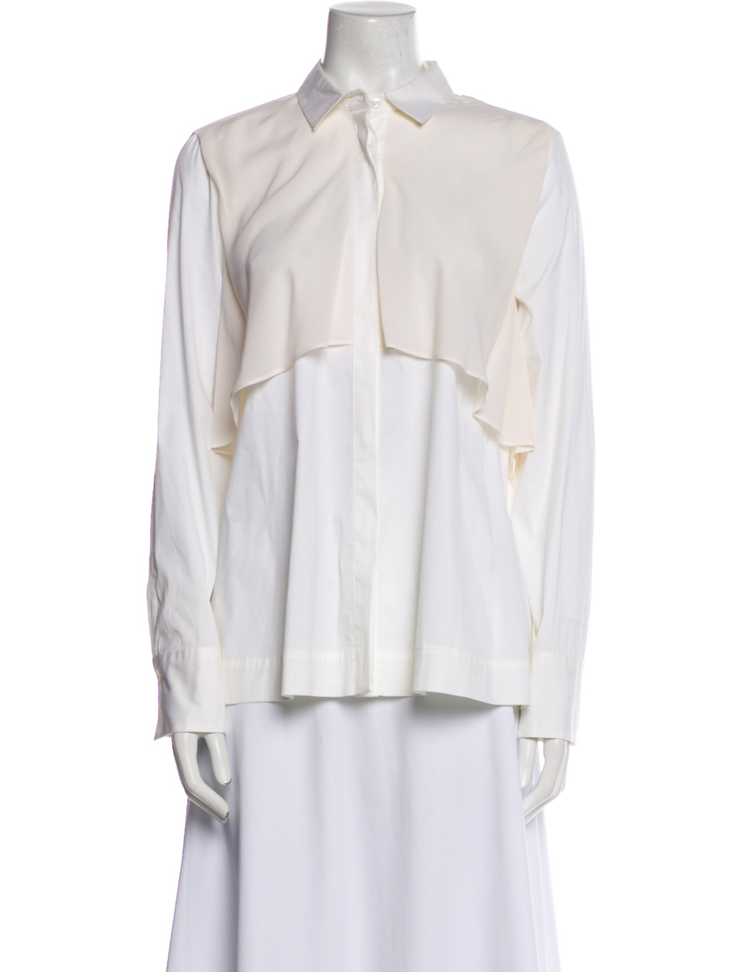 Brunello Cucinelli Long Sleeve Button-Up Top