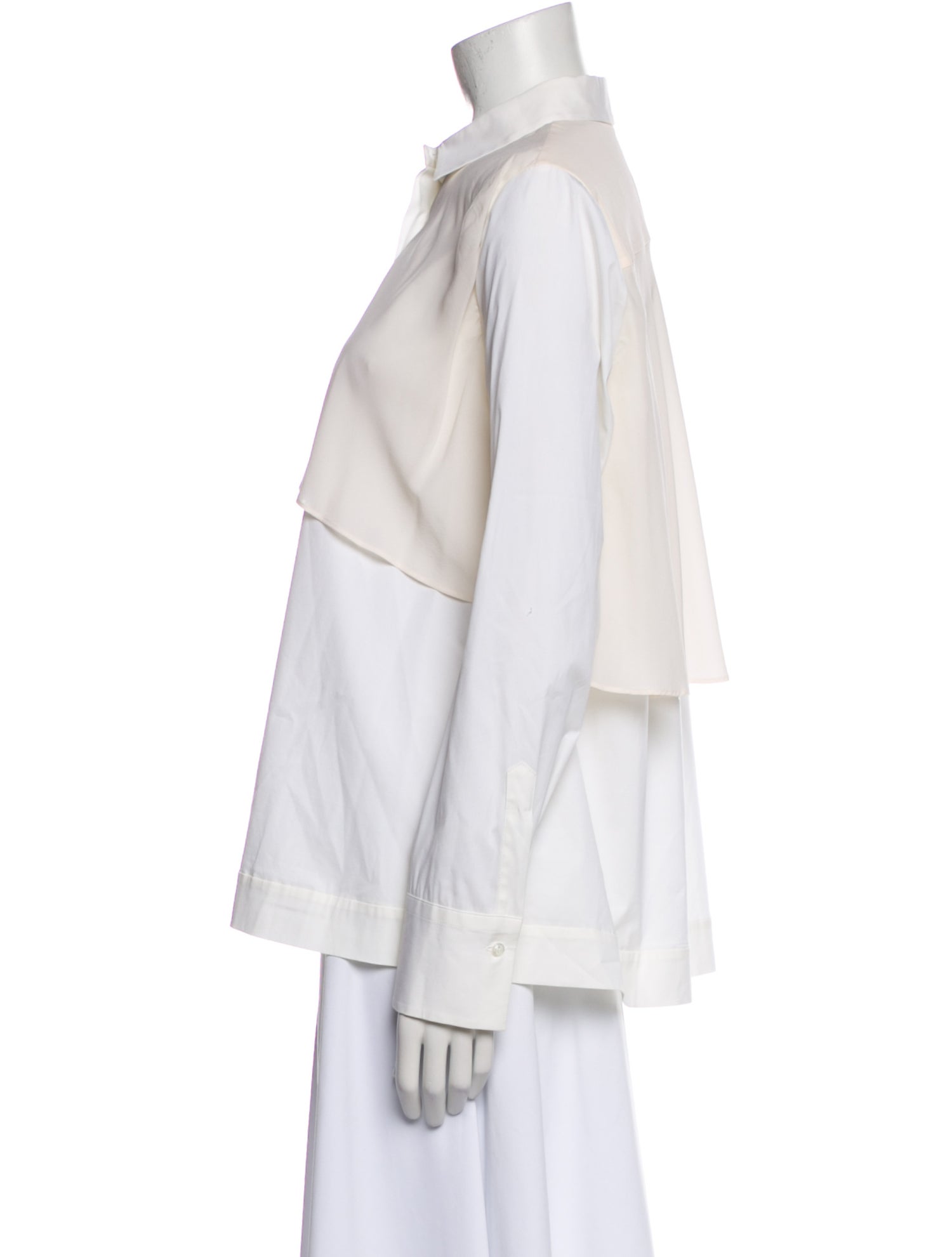 Brunello Cucinelli Long Sleeve Button-Up Top