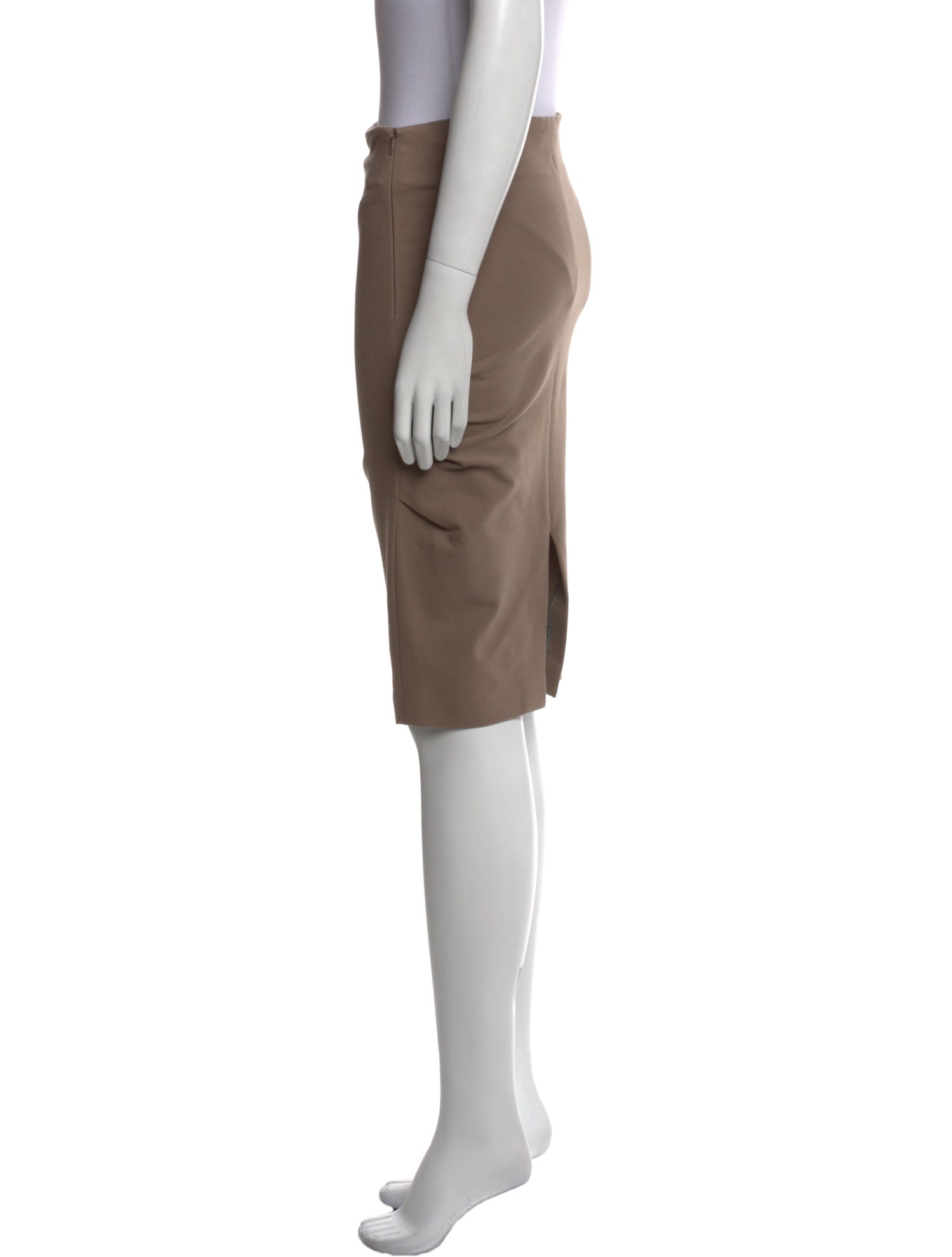 Brunello Cucinelli Pleated Accents Knee-Length Skirt