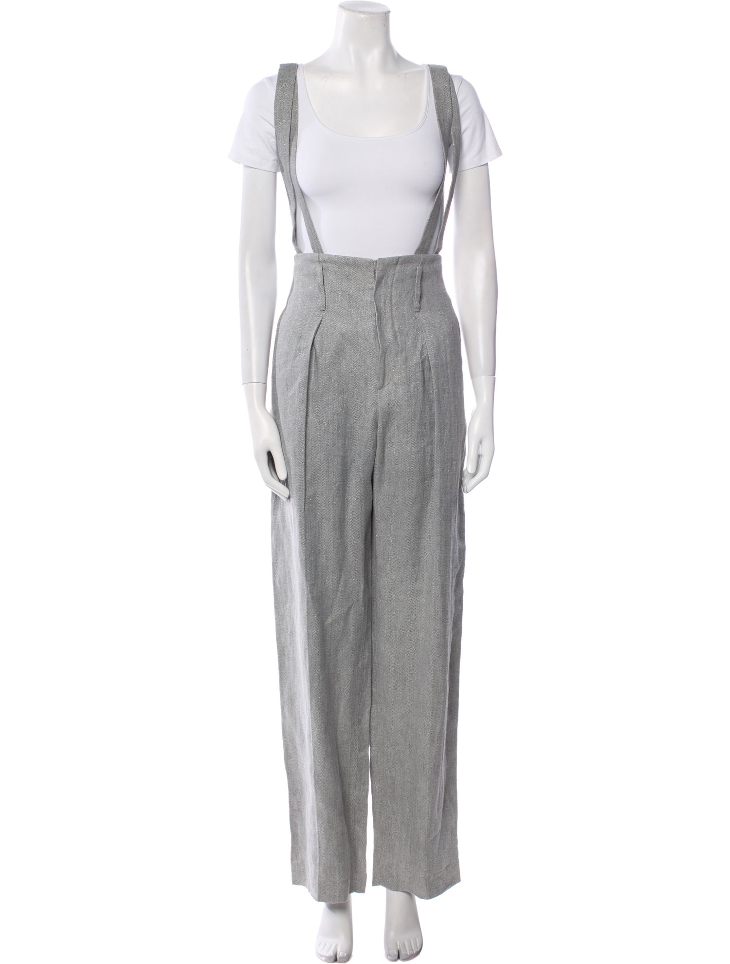 Brunello Cucinelli Linen Wide Leg Pants