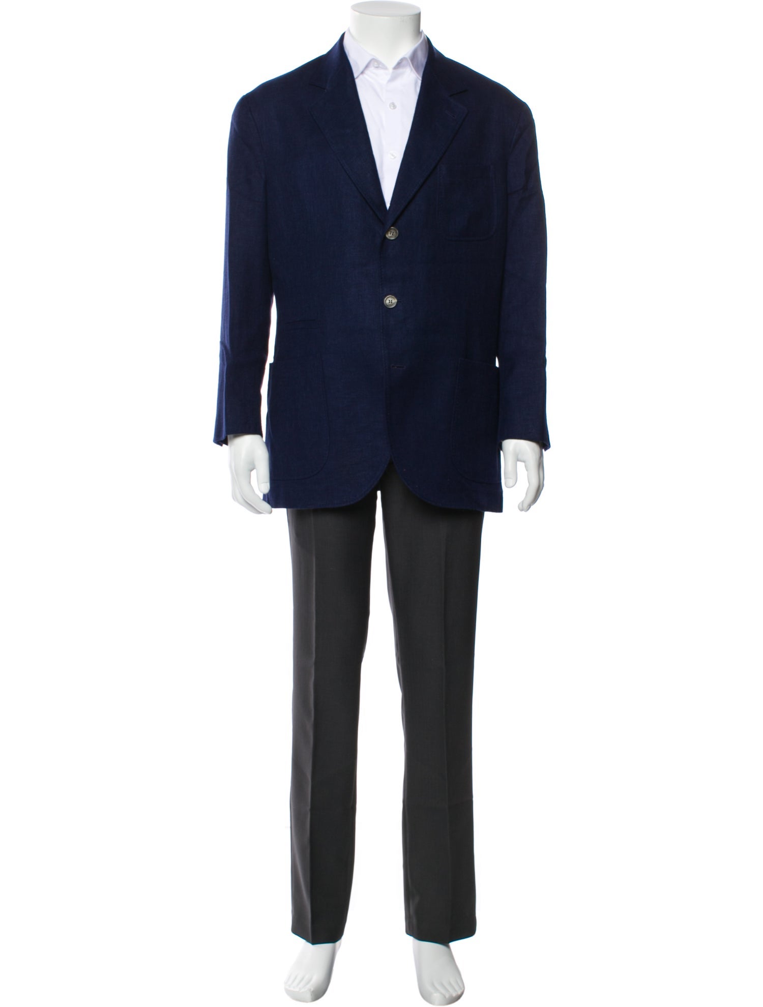 Brunello Cucinelli linen solid blazer