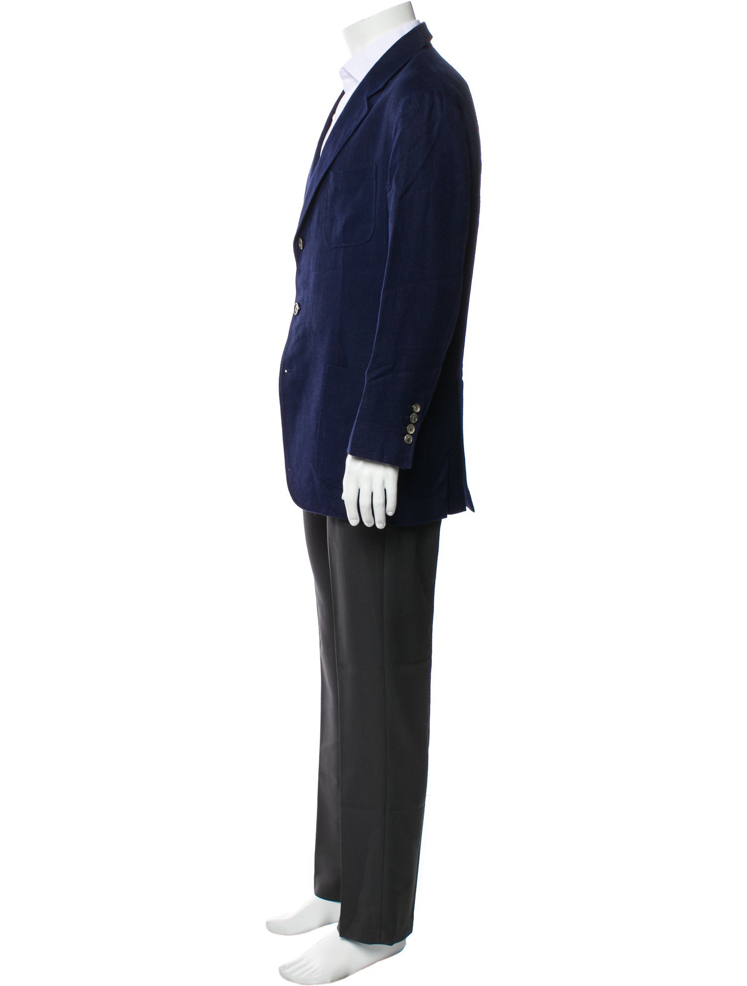 Brunello Cucinelli linen solid blazer