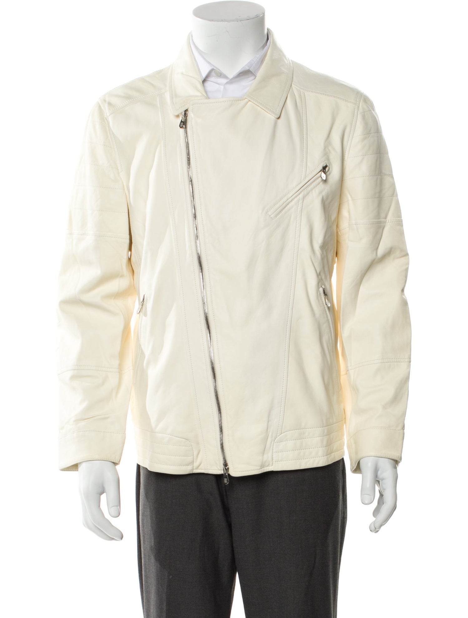 Brunello Cucinelli Leather Moto Jacket w/ Tags